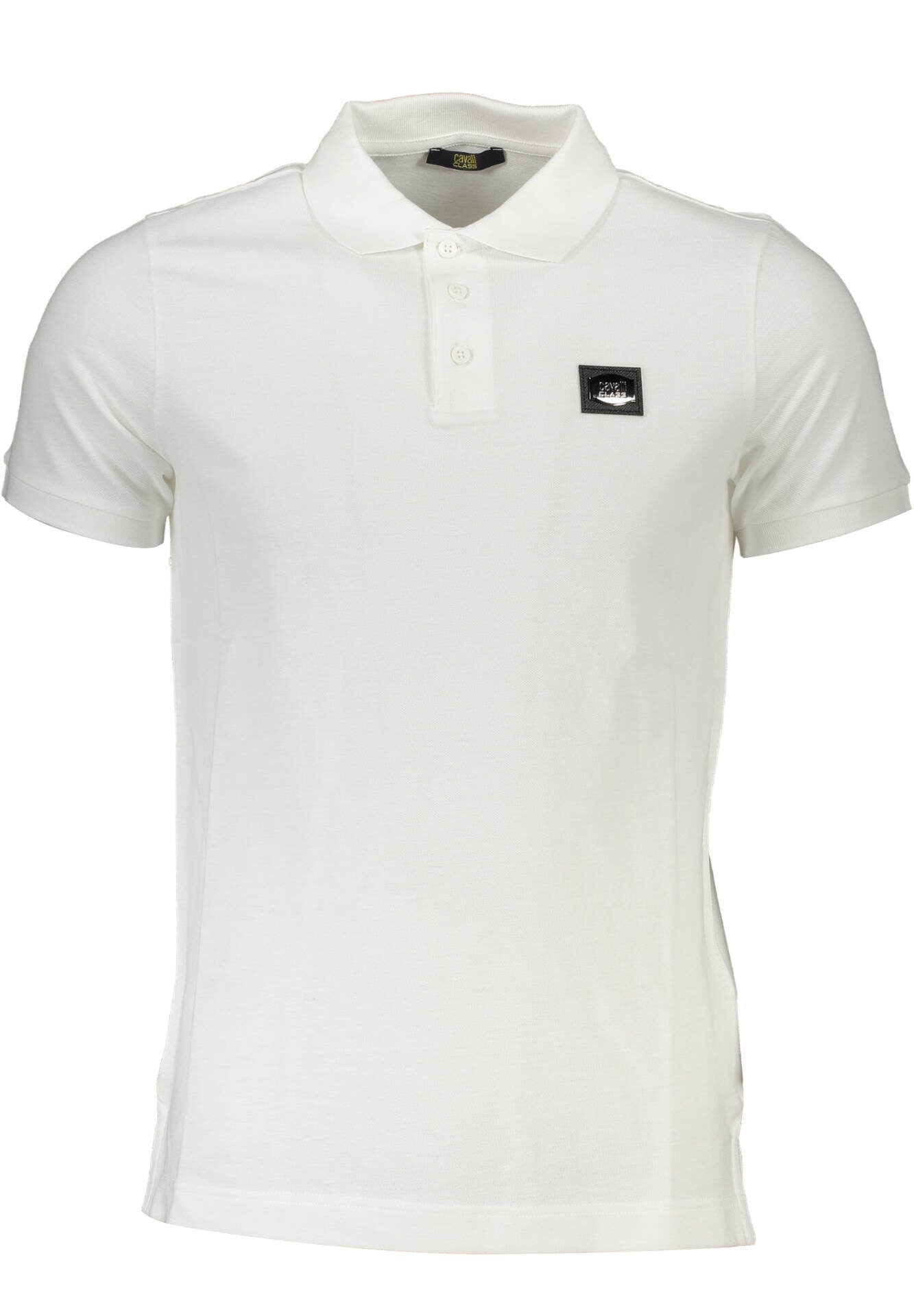 CAVALLI CLASS POLO SHORT SLEEVE MAN WHITE