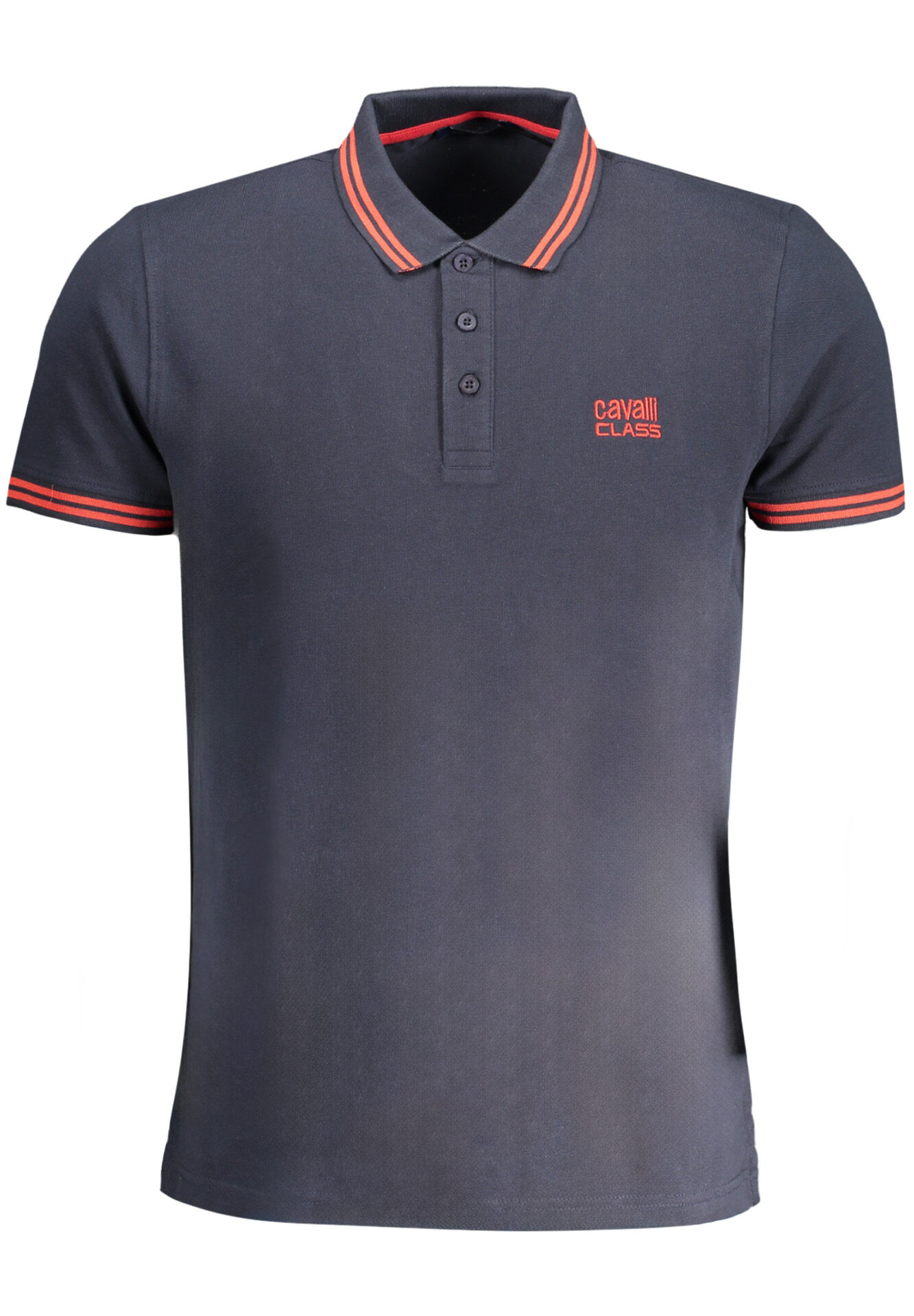 CAVALLI CLASS MEN'S SHORT SLEEVED POLO SHIRT BLUE