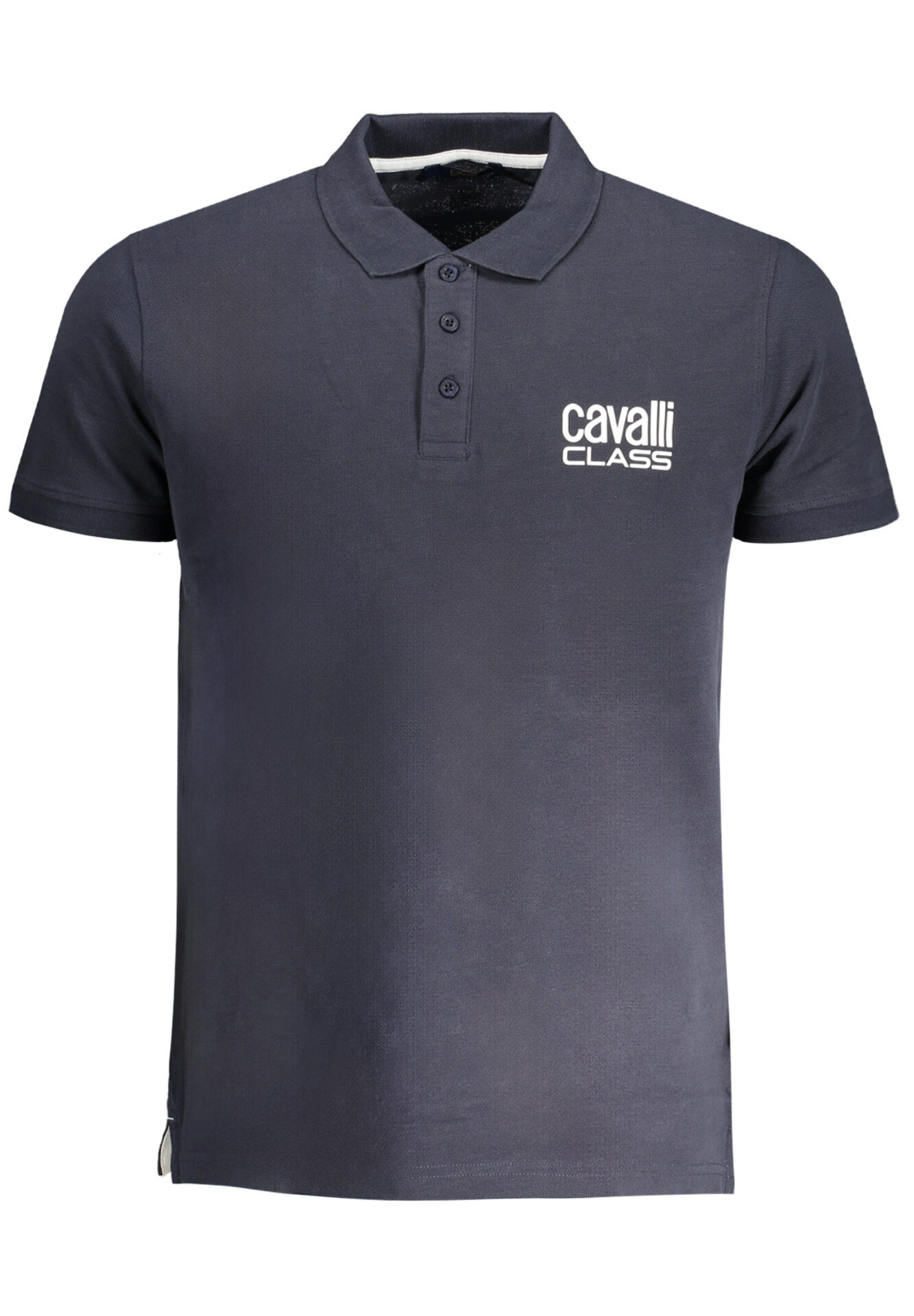 CAVALLI CLASS MEN'S SHORT SLEEVED POLO SHIRT BLUE