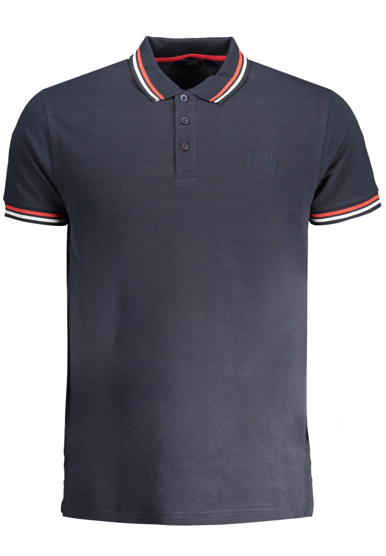 CAVALLI CLASS MEN'S SHORT SLEEVED POLO SHIRT BLUE