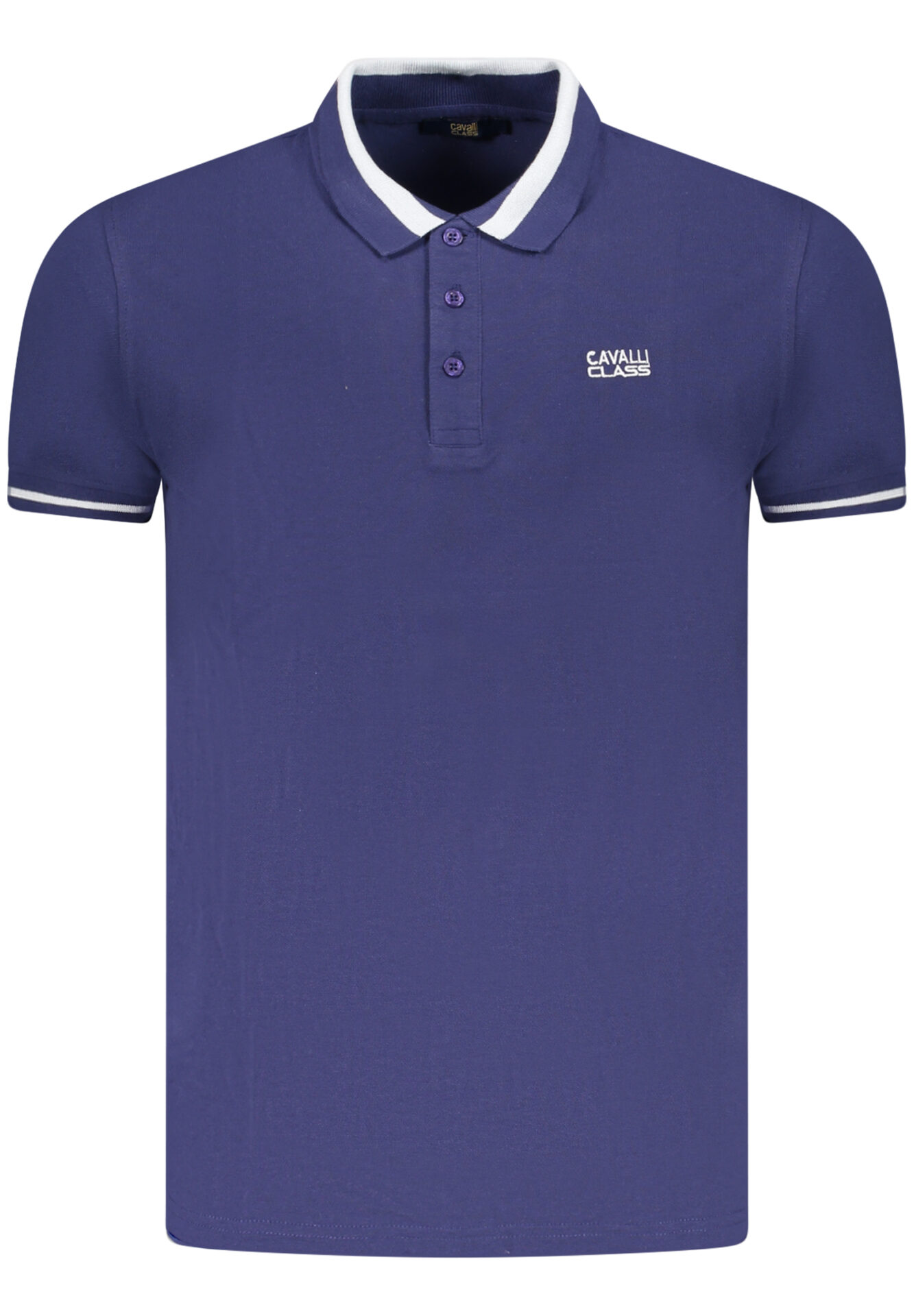 CAVALLI CLASS POLO SHORT SLEEVE MEN BLUE