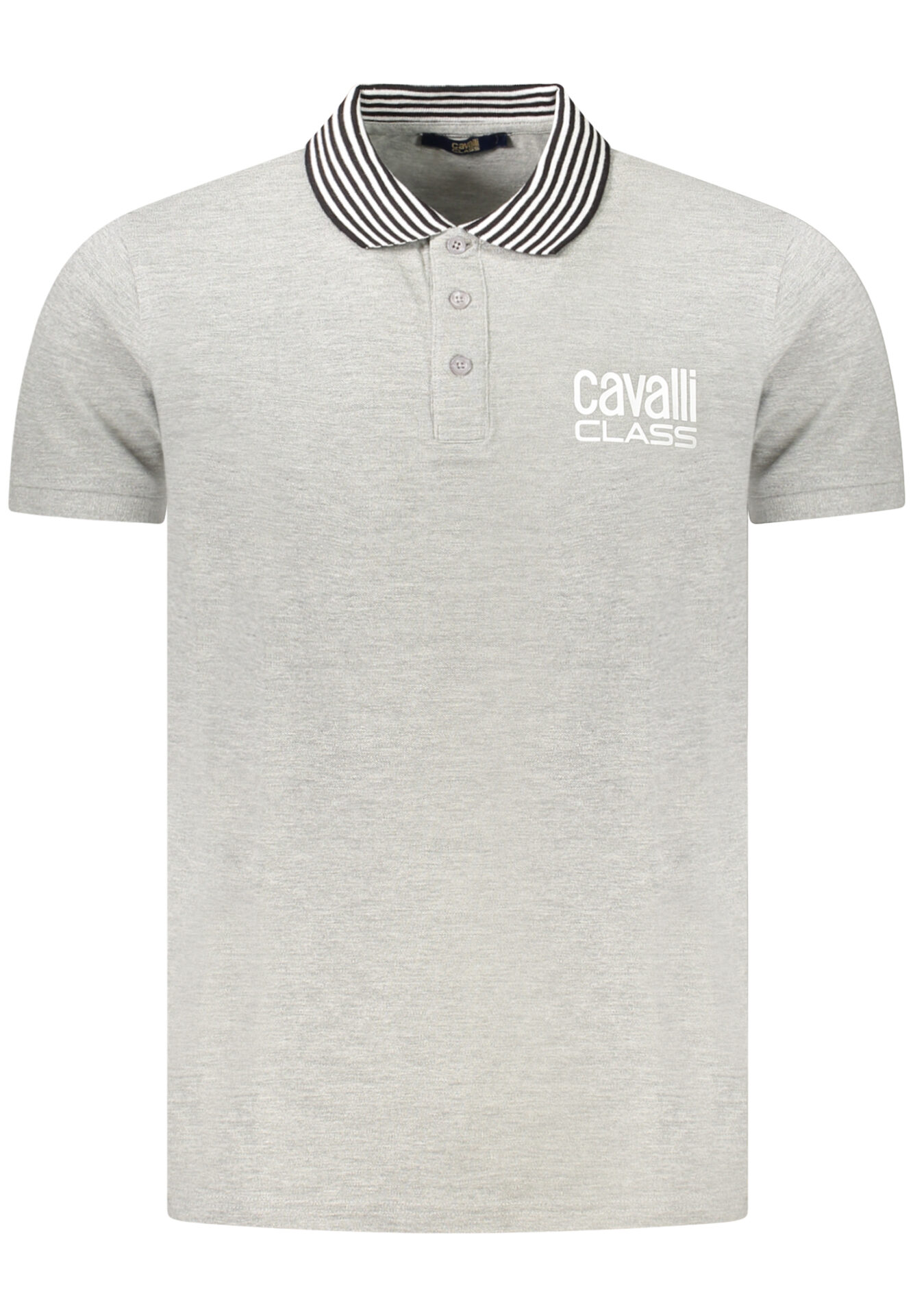 CAVALLI CLASS POLO SHORT SLEEVES MEN GREY