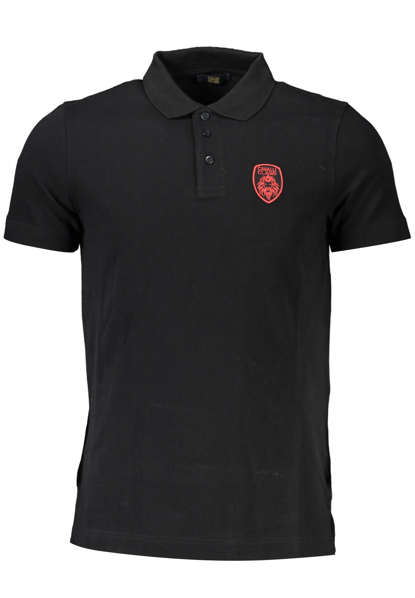 CAVALLI CLASS POLO SHORT SLEEVE MEN BLACK