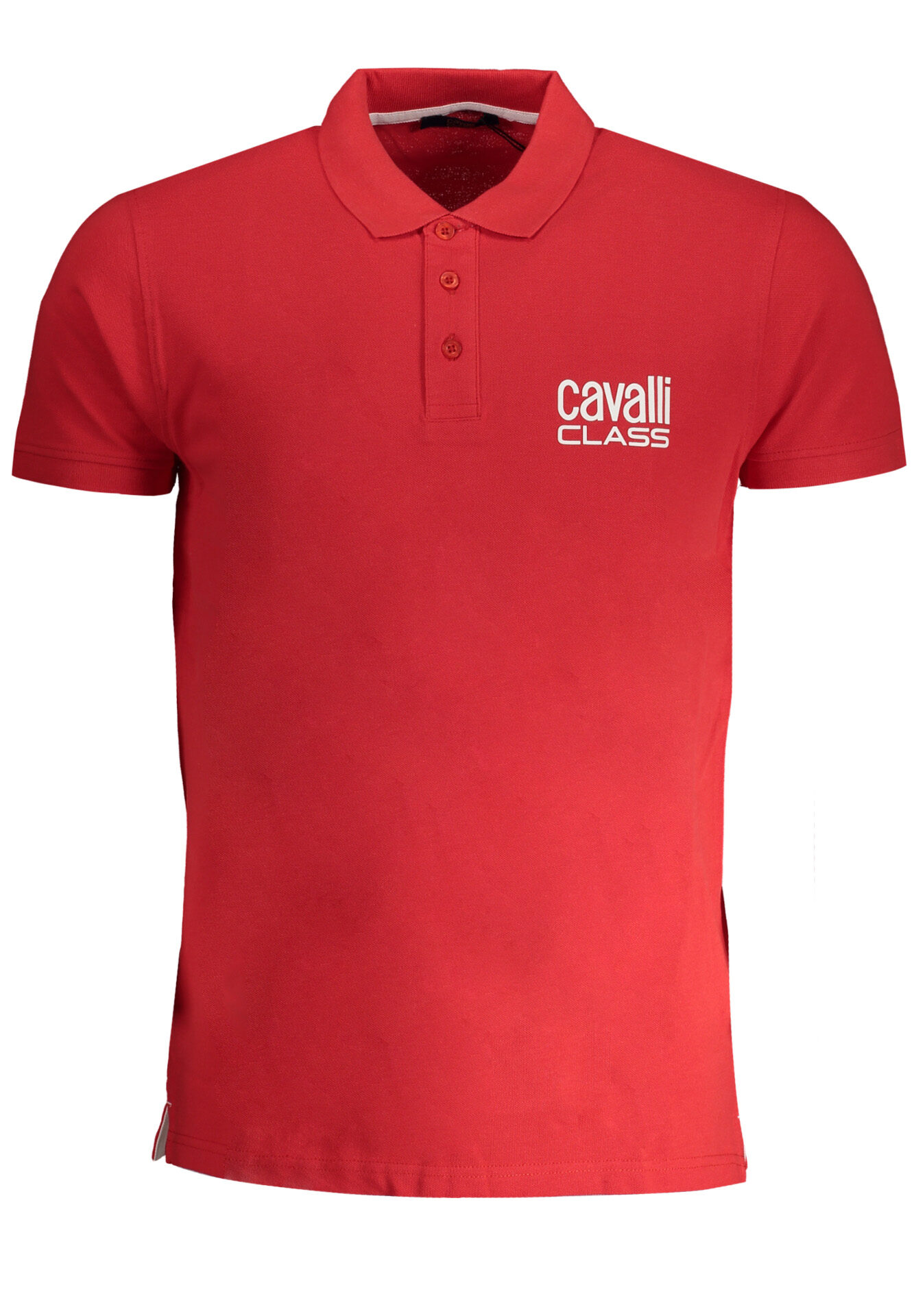 CAVALLI CLASS MEN'S SHORT SLEEVED POLO SHIRT RED