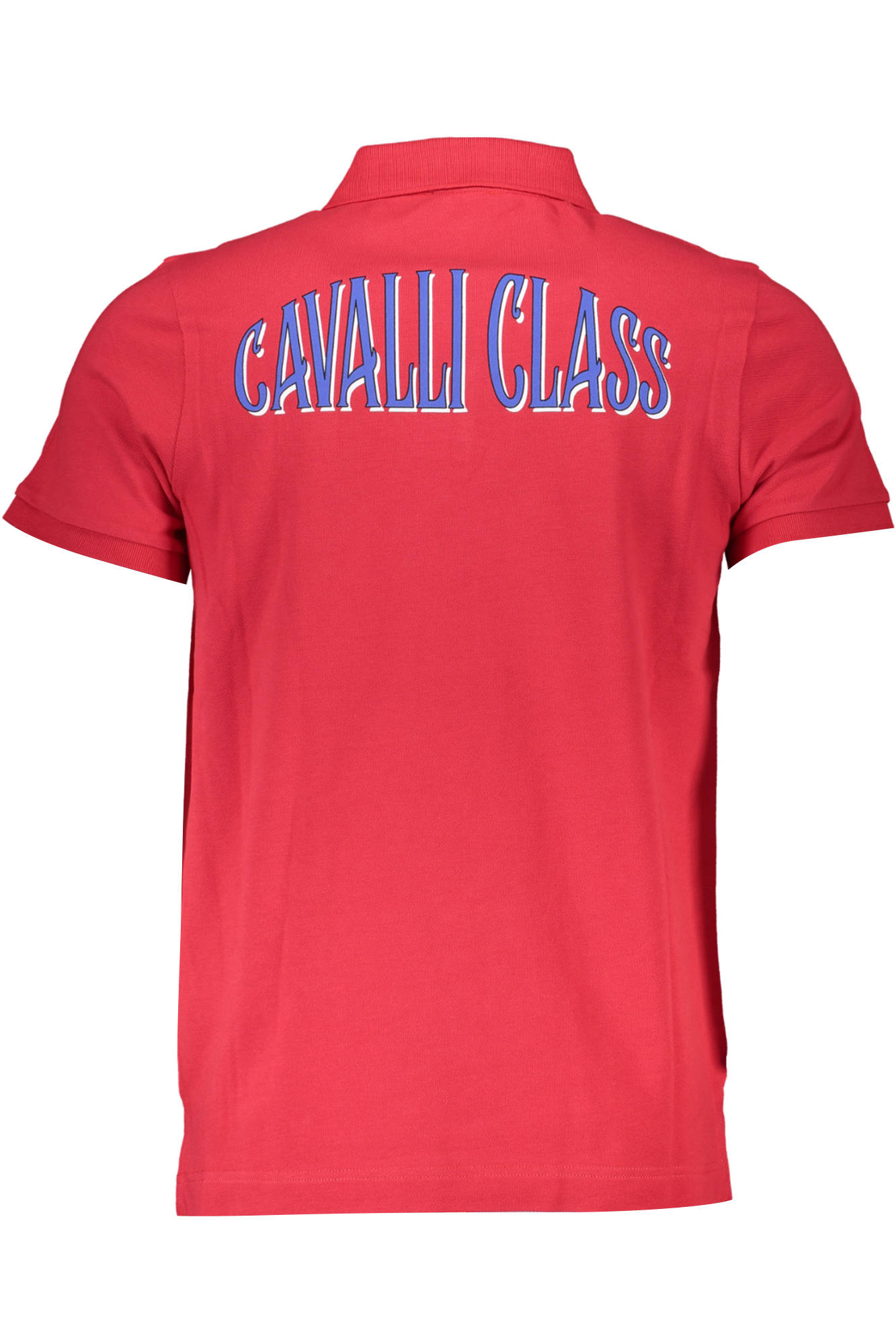 CAVALLI CLASS raudoni vyriški polo marškinėliai trumpomis rankovėmis CAVALLI CLASS raudoni vyriški polo marškinėliai trumpomis rankovėmis - Image 2