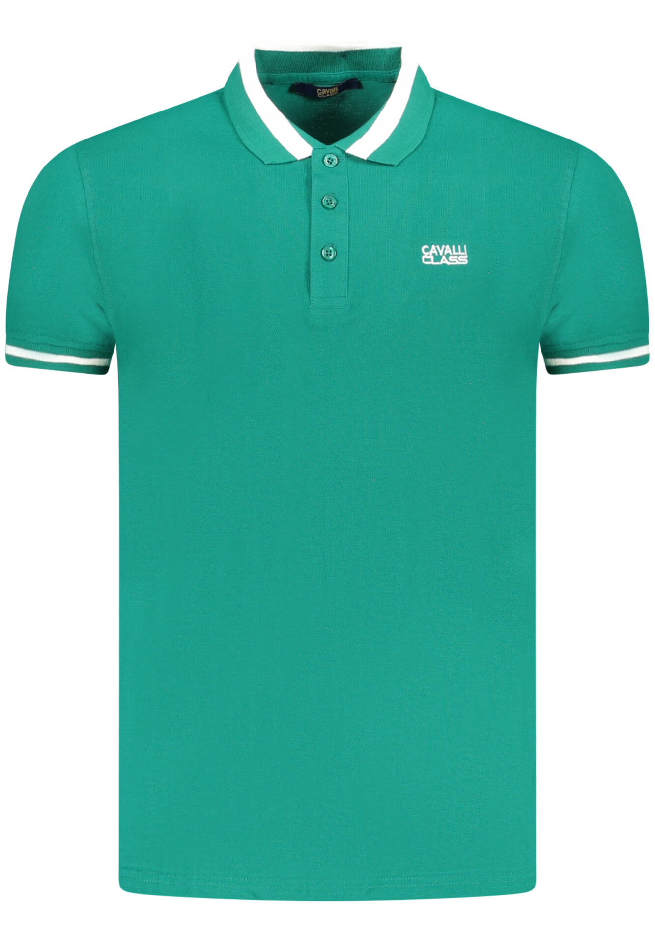 CAVALLI CLASS POLO SHORT SLEEVES MEN GREEN