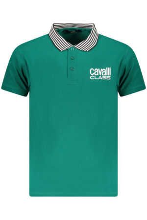 CAVALLI CLASS POLO SHORT SLEEVES MEN GREEN