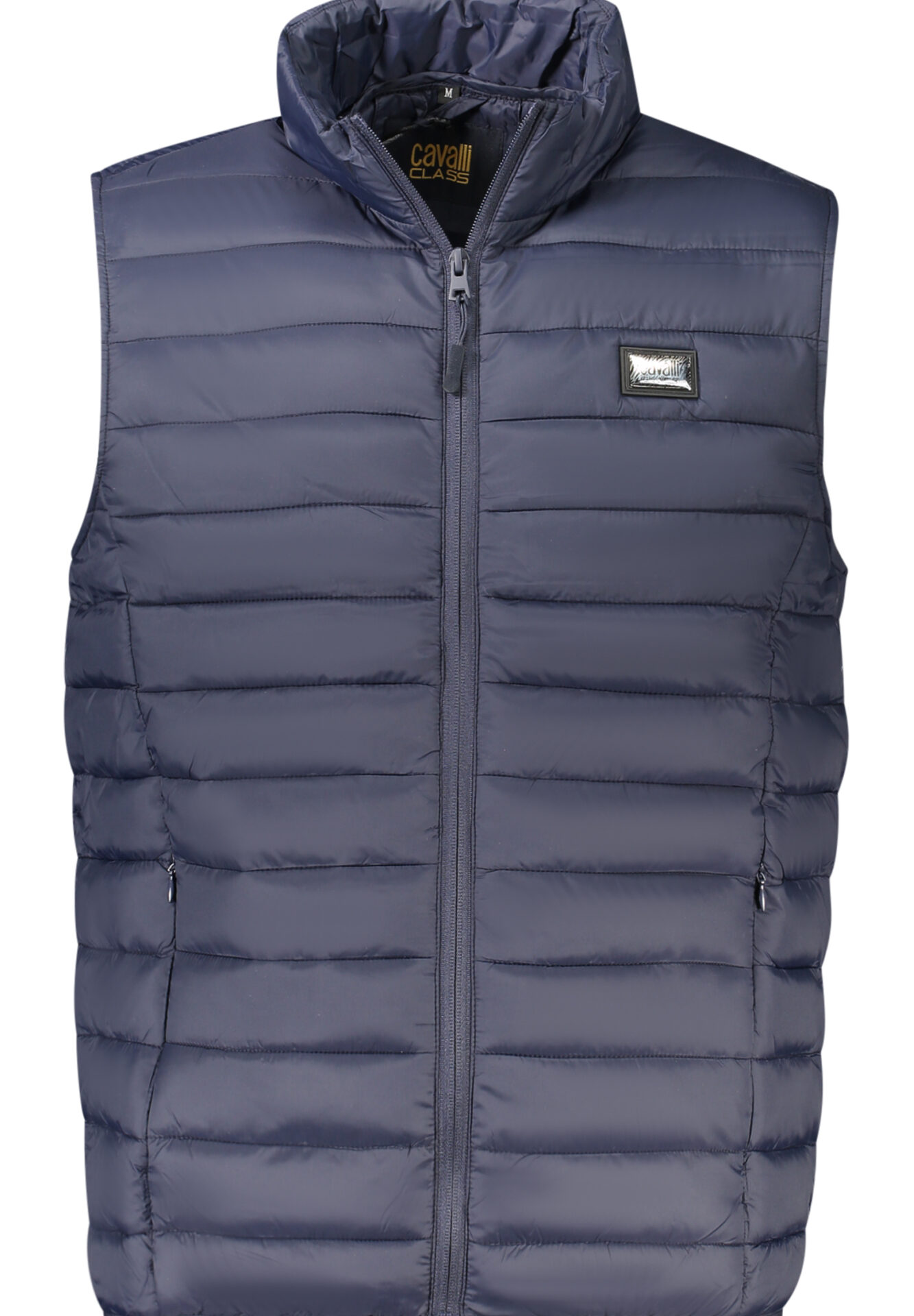 CAVALLI CLASS MEN'S BLUE SLEEVELESS JACKET