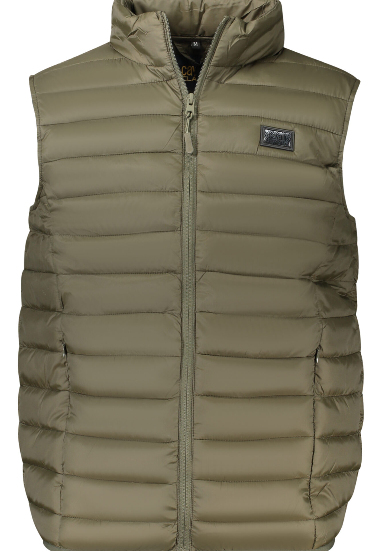 CAVALLI CLASS MEN'S GREEN SLEEVELESS JACKET