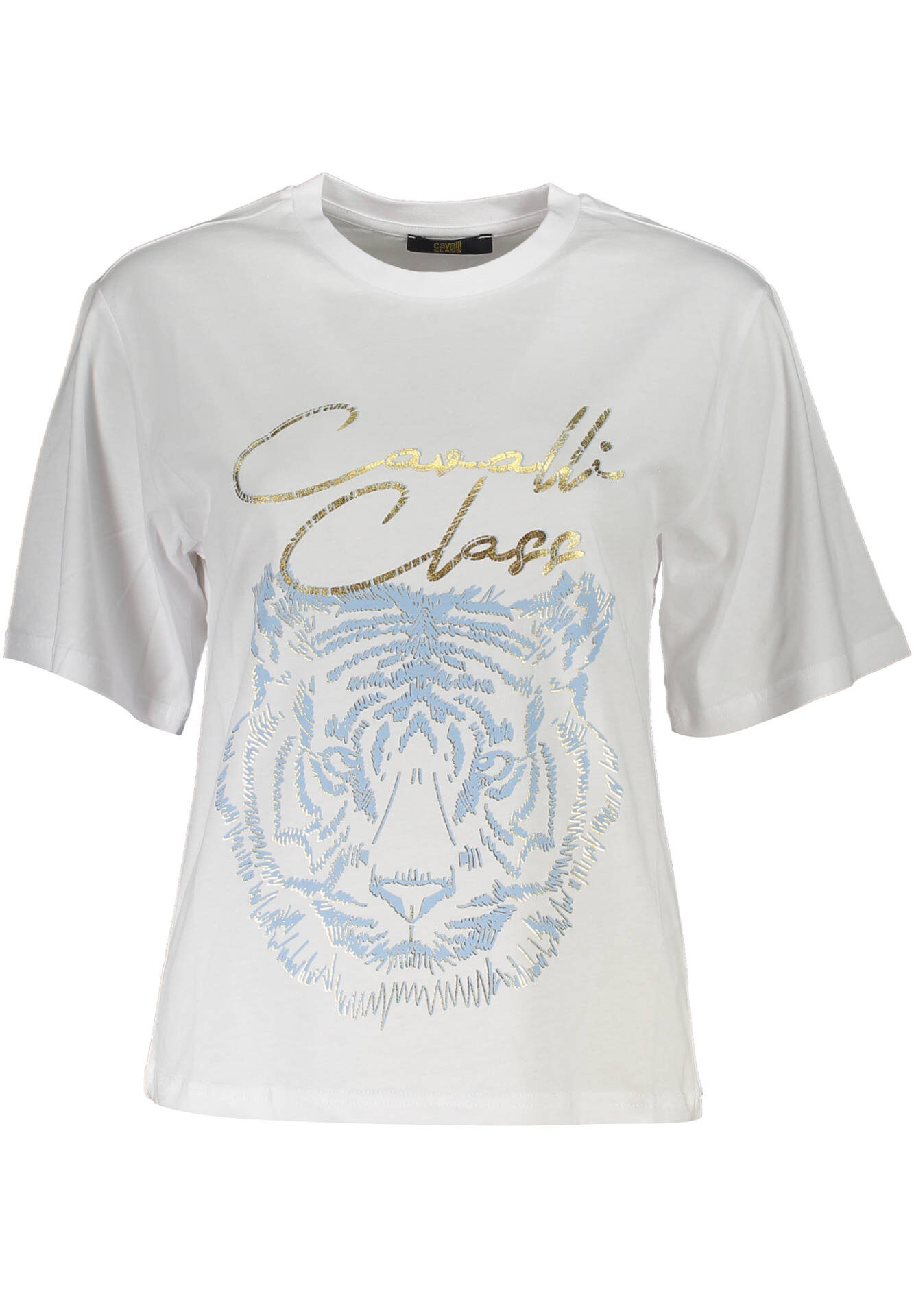 CAVALLI CLASS SHORT SLEEVE T-SHIRT WOMEN WHITE
