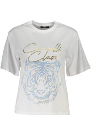 CAVALLI CLASS SHORT SLEEVE T-SHIRT WOMEN WHITE