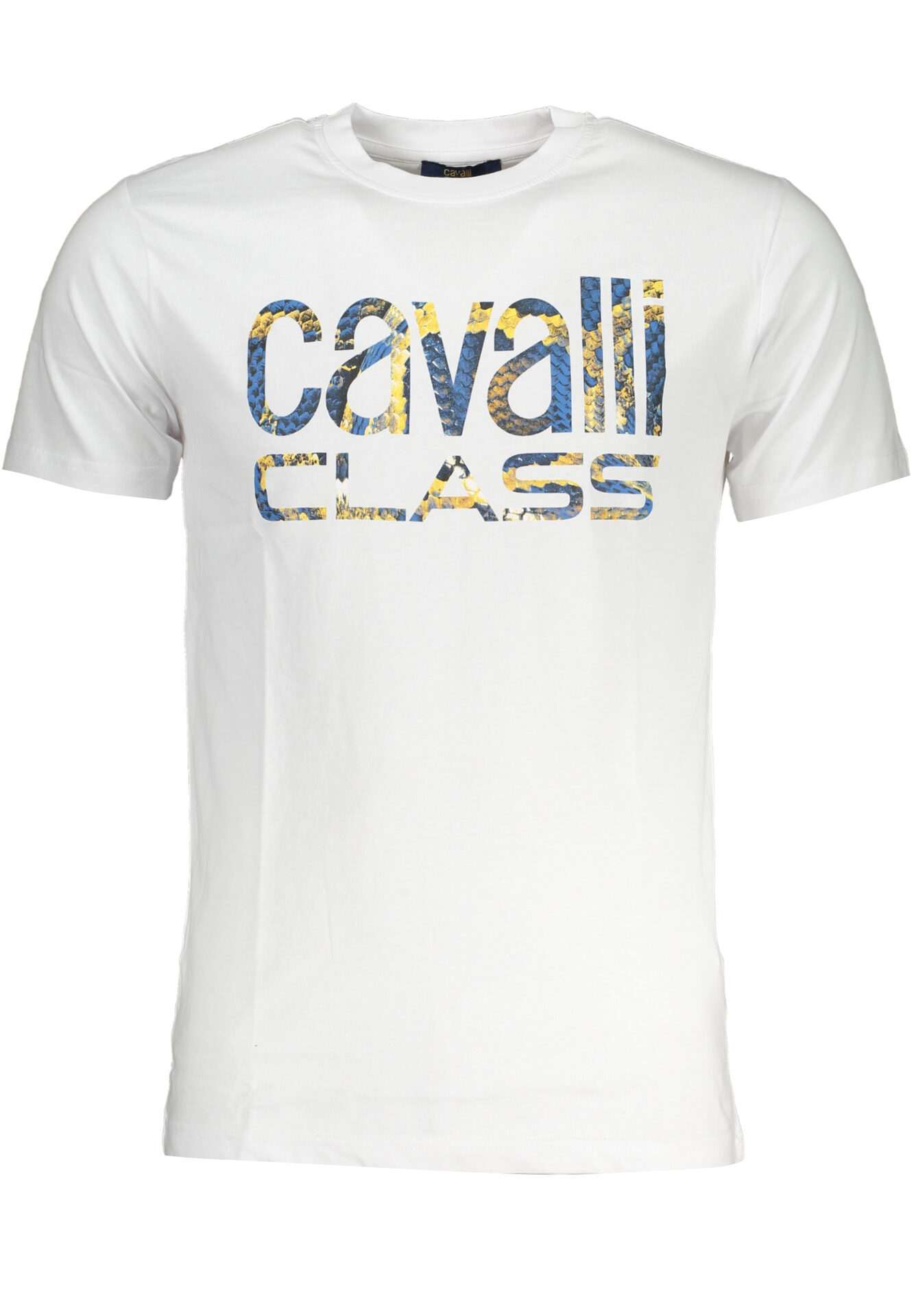 CAVALLI CLASS MEN'S SHORT SLEEVED T-SHIRT WHITE