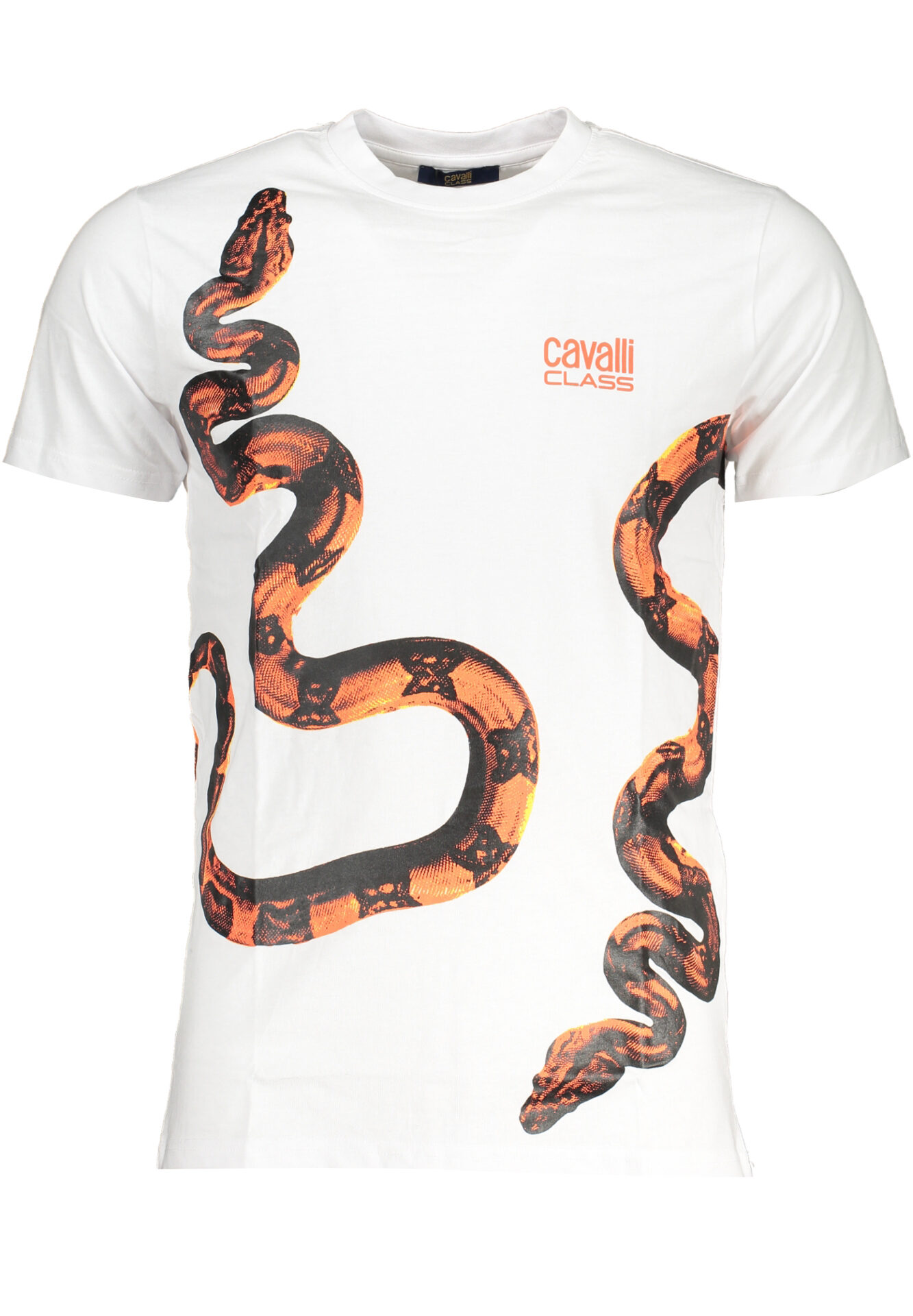 CAVALLI CLASS MEN'S SHORT SLEEVED T-SHIRT WHITE
