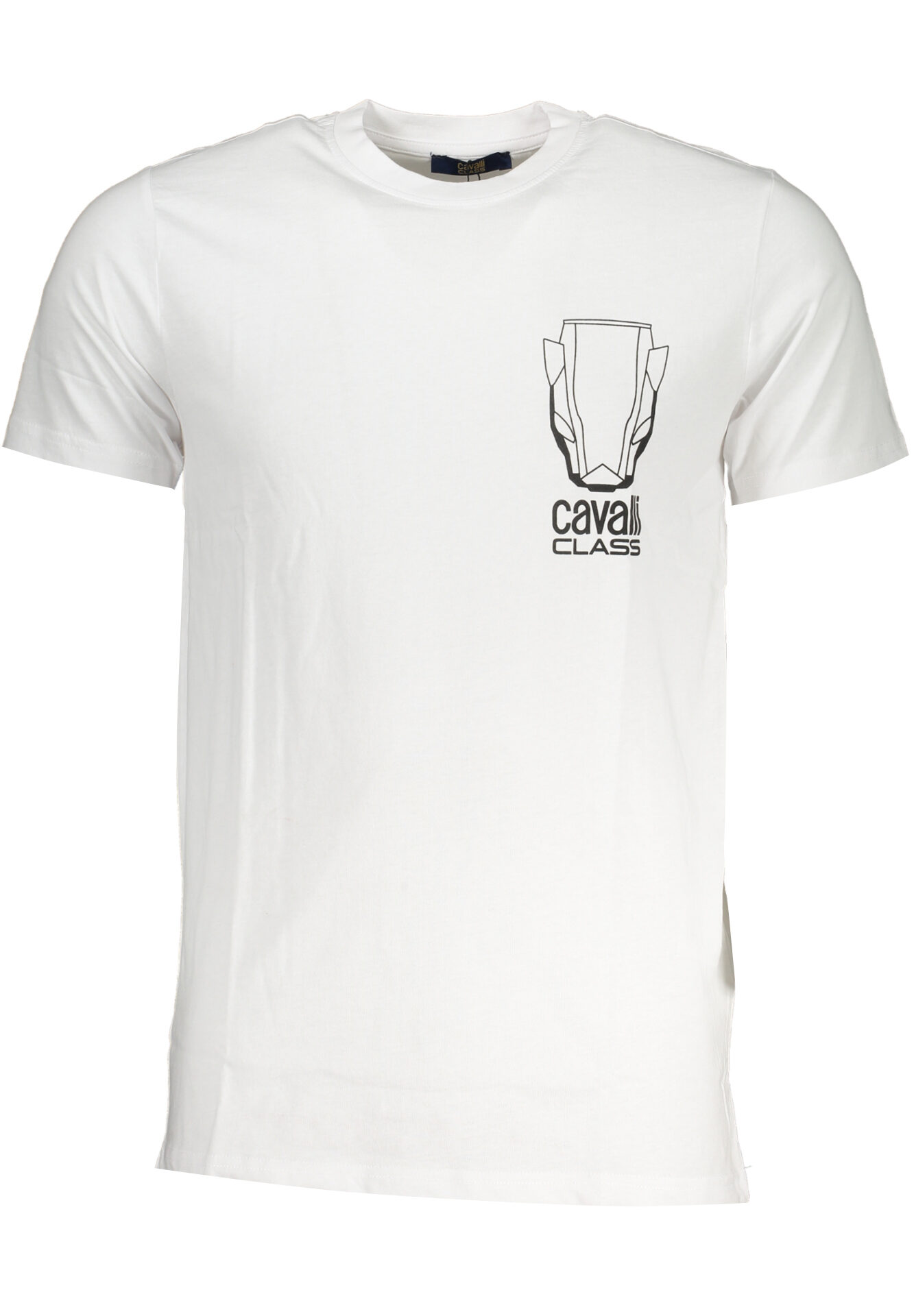 CAVALLI CLASS MEN'S SHORT SLEEVED T-SHIRT WHITE