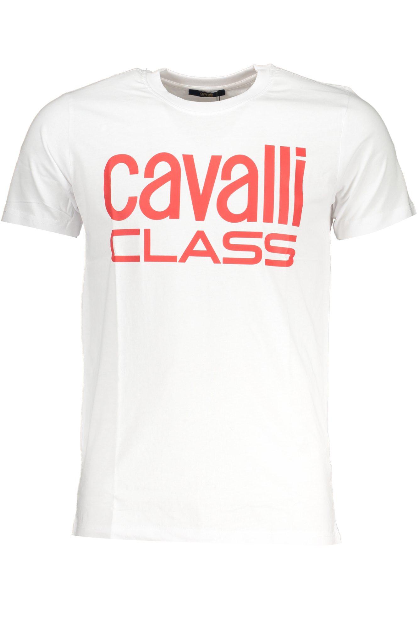 CAVALLI CLASS balti vyriški marškinėliai trumpomis rankovėmis CAVALLI CLASS balti vyriški marškinėliai trumpomis rankovėmis