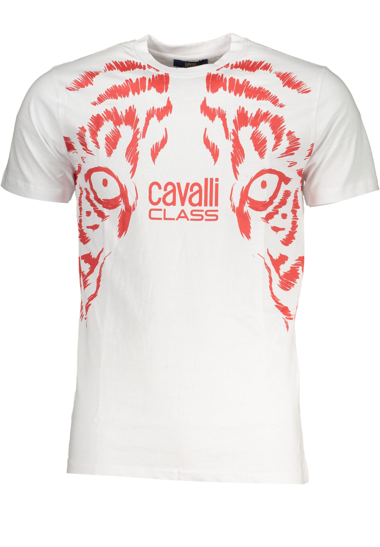 CAVALLI CLASS MEN'S SHORT SLEEVED T-SHIRT WHITE
