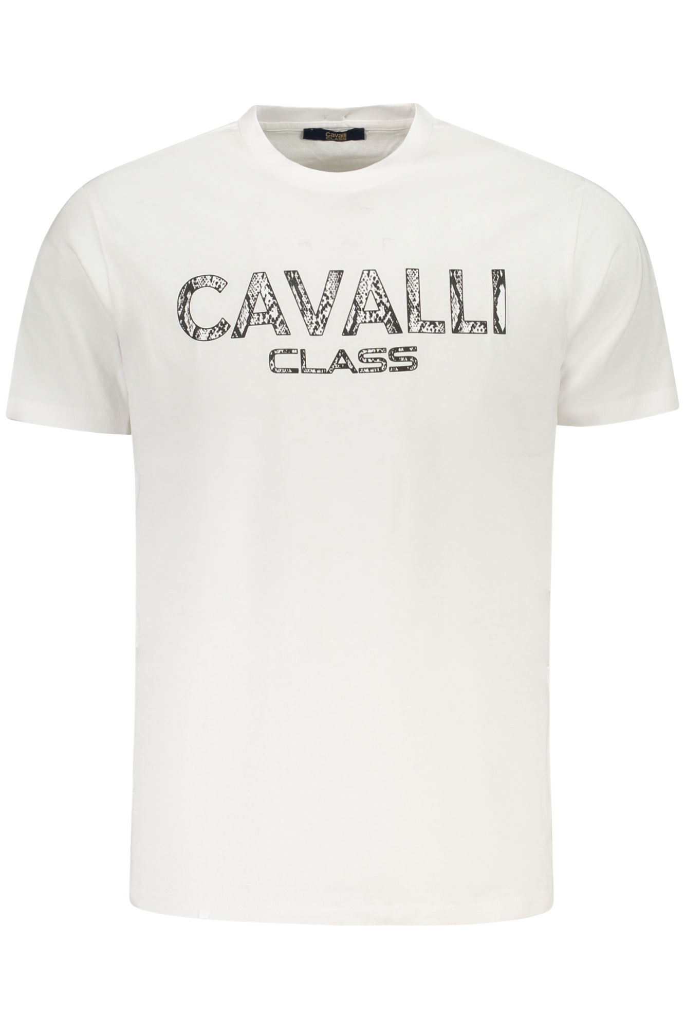CAVALLI CLASS balti vyriški marškinėliai trumpomis rankovėmis CAVALLI CLASS balti vyriški marškinėliai trumpomis rankovėmis