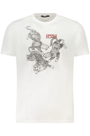 CAVALLI CLASS SHORT SLEEVE T-SHIRT MEN WHITE