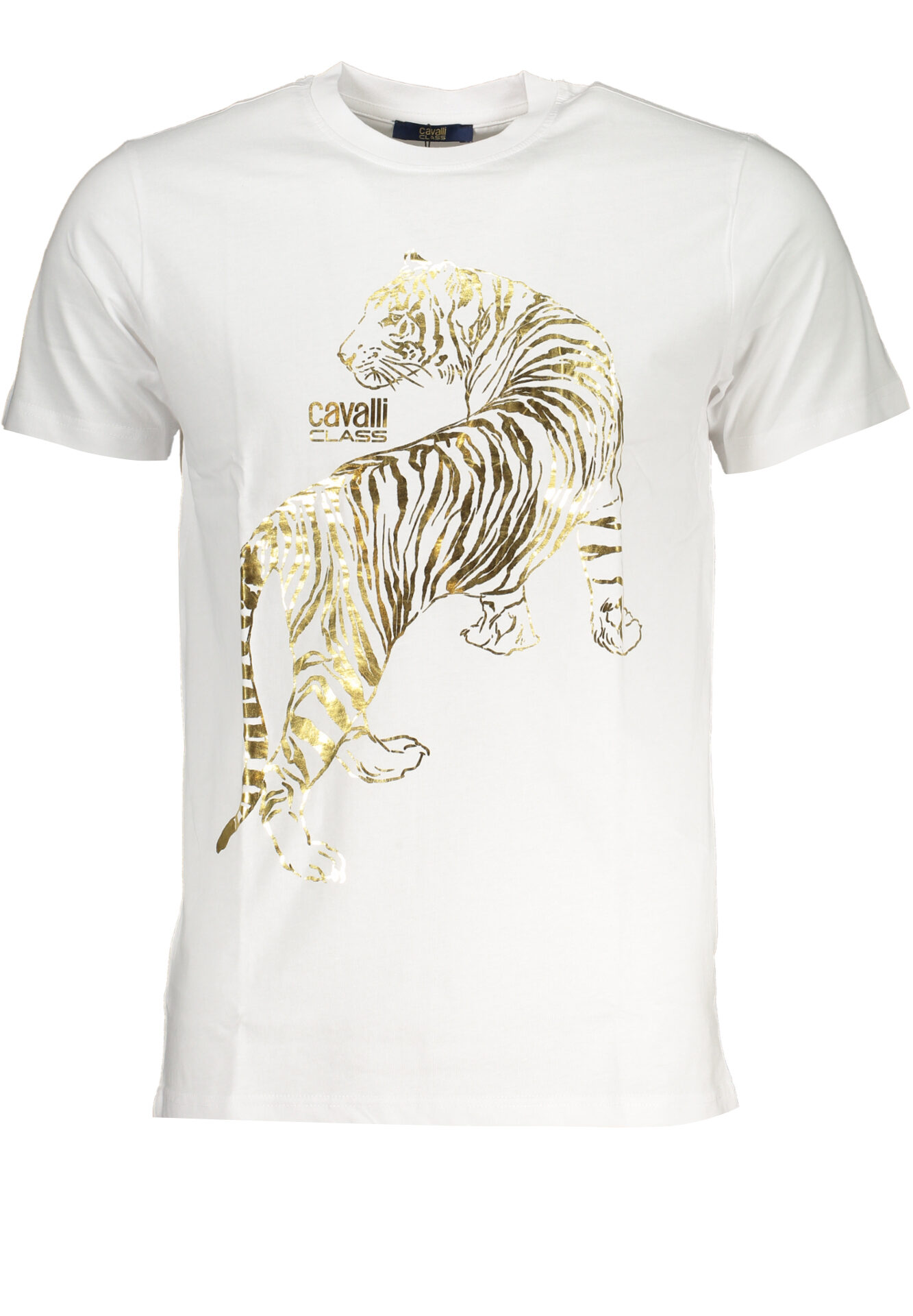 CAVALLI CLASS MEN'S SHORT SLEEVED T-SHIRT WHITE