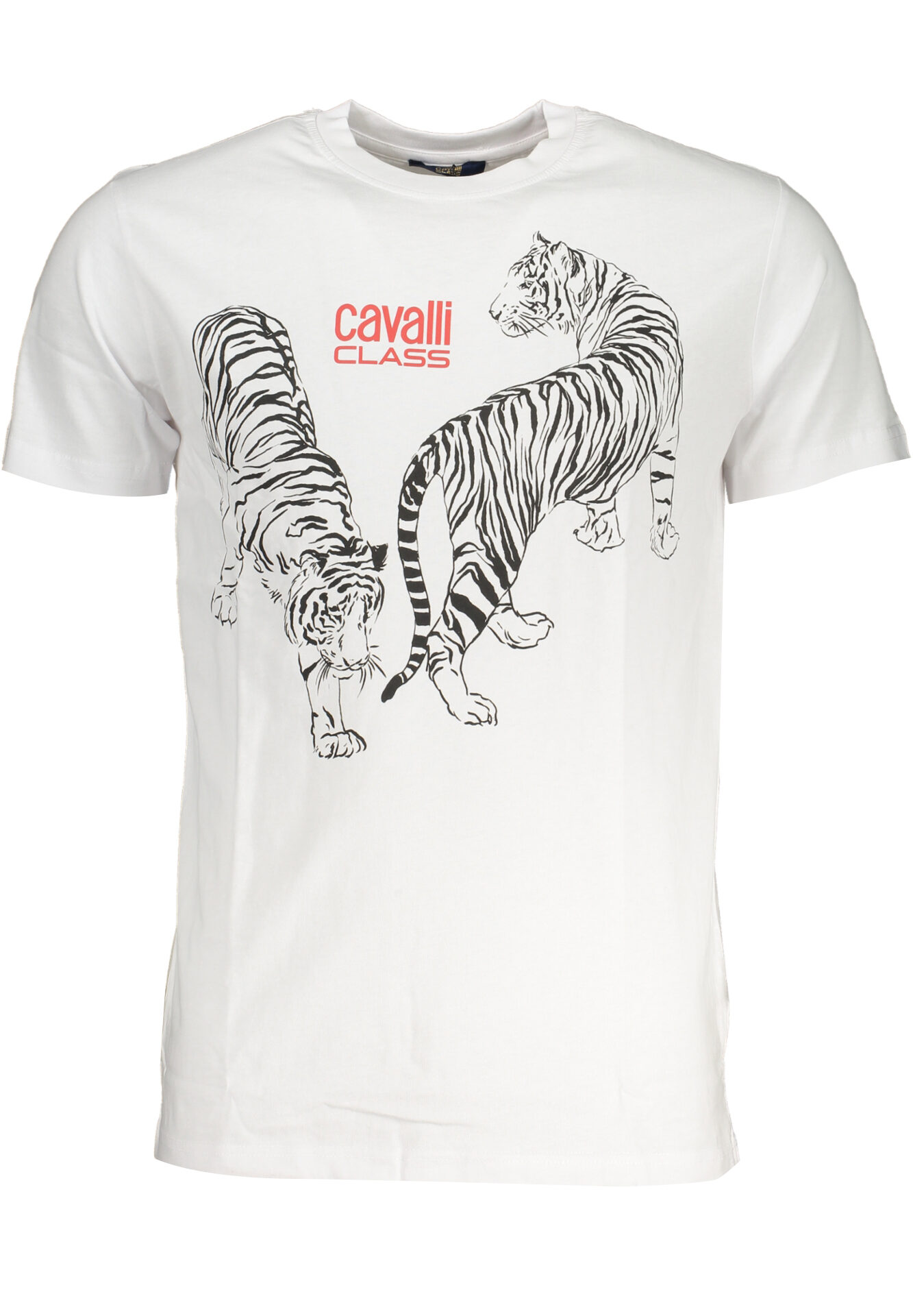 CAVALLI CLASS MEN'S SHORT SLEEVED T-SHIRT WHITE