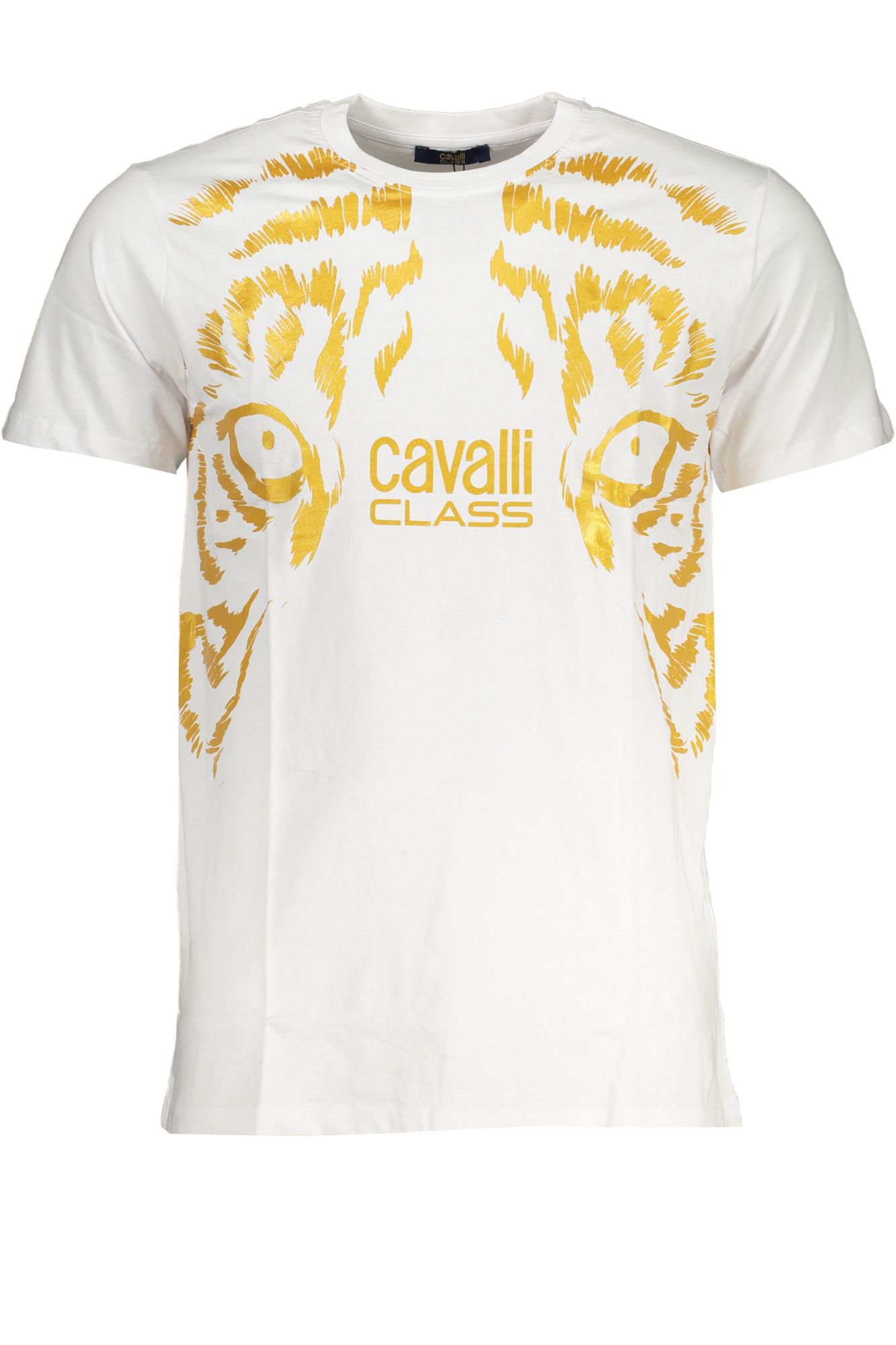 CAVALLI CLASS balti vyriški marškinėliai trumpomis rankovėmis CAVALLI CLASS balti vyriški marškinėliai trumpomis rankovėmis