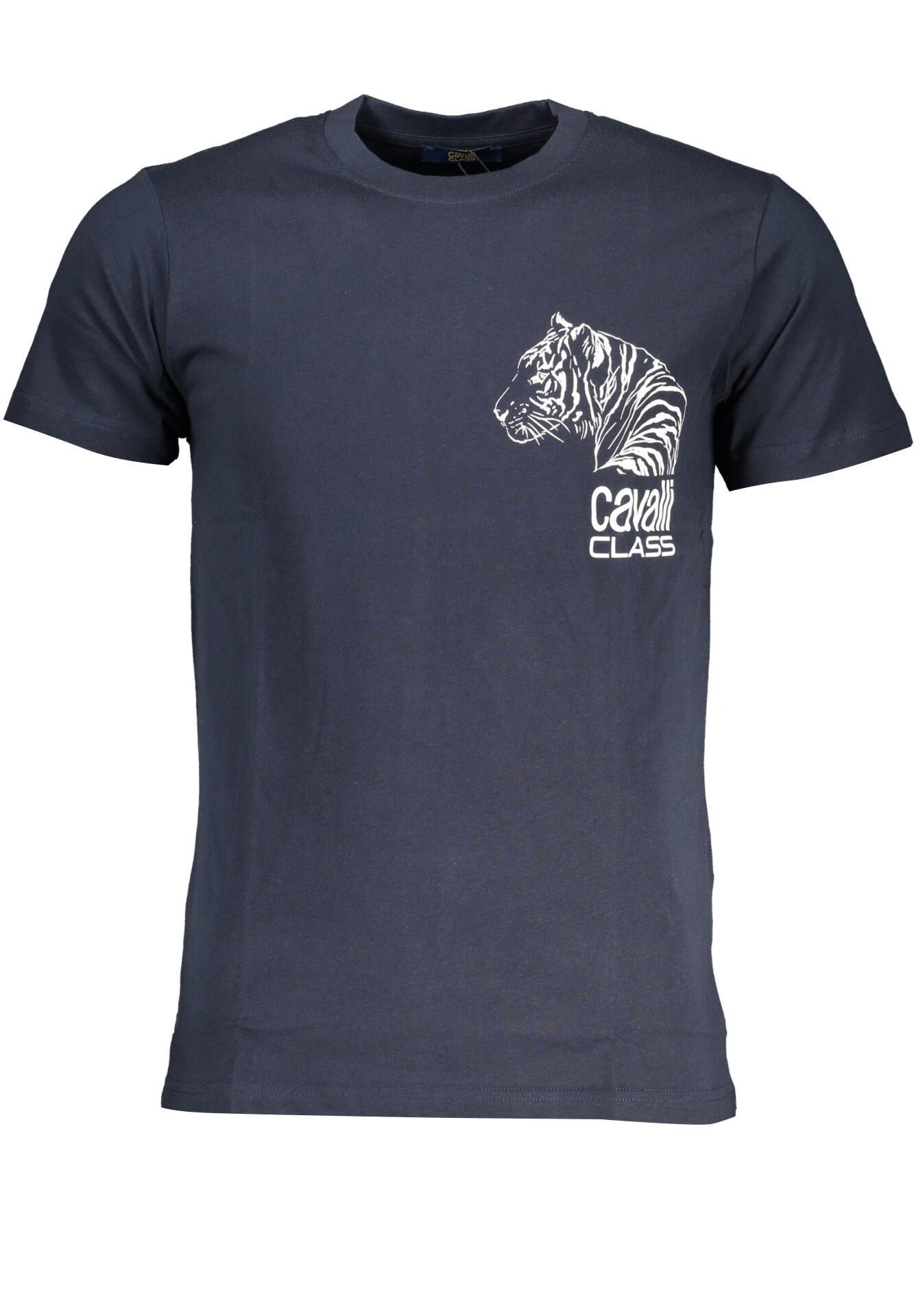 CAVALLI CLASS MEN'S SHORT SLEEVED T-SHIRT BLUE