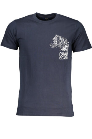 CAVALLI CLASS MEN'S SHORT SLEEVED T-SHIRT BLUE