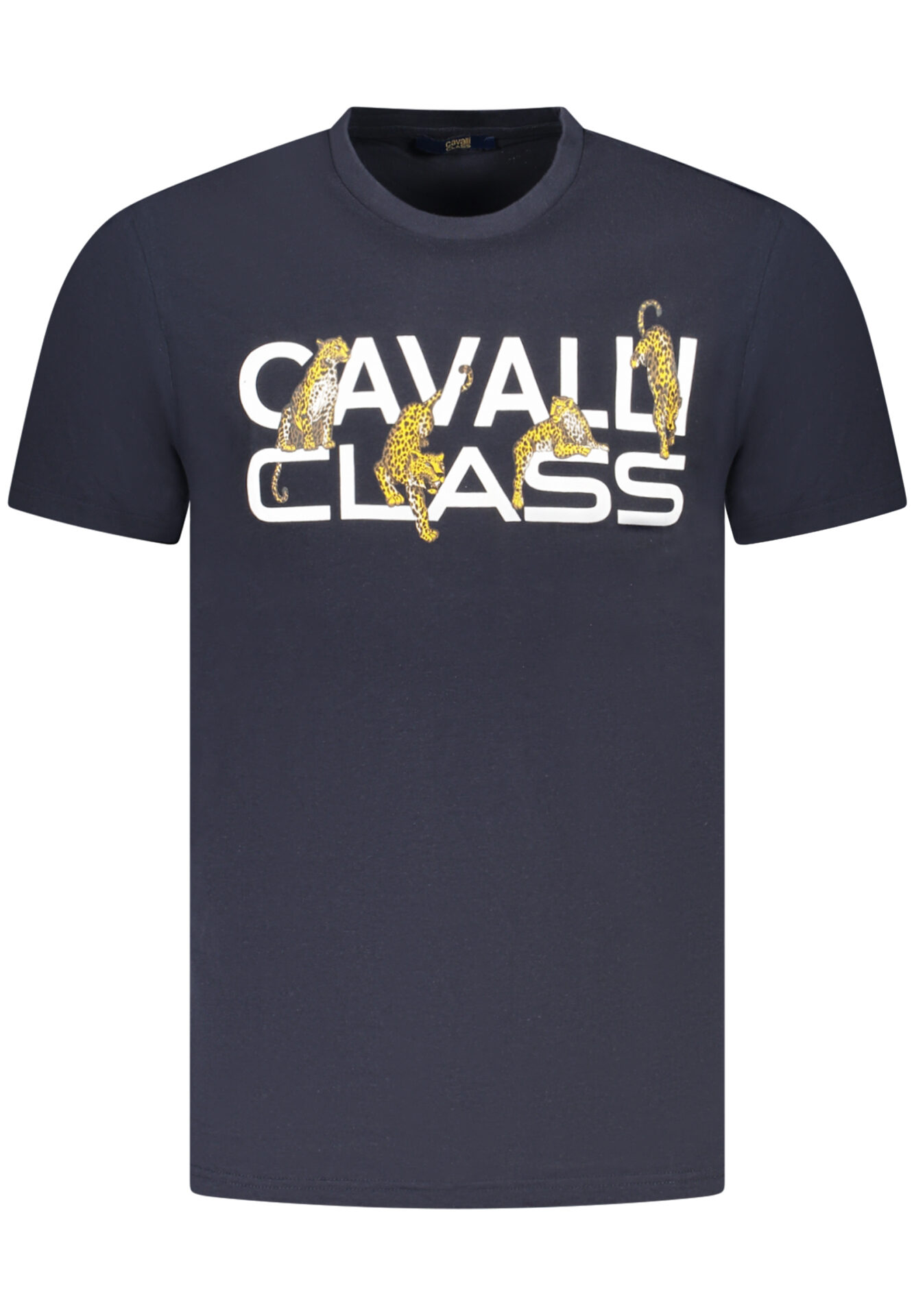CAVALLI CLASS SHORT SLEEVE T-SHIRT MEN BLUE
