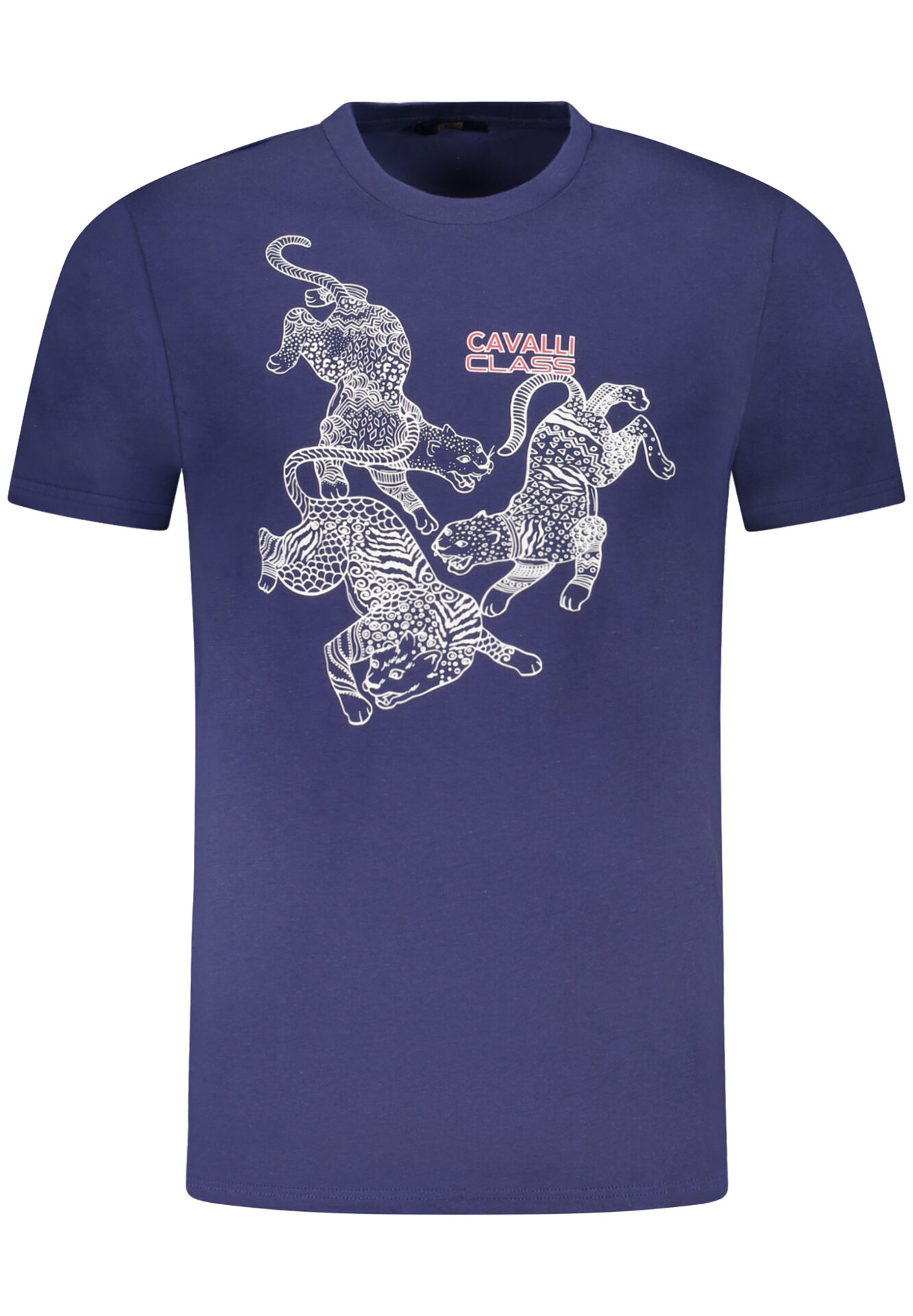 CAVALLI CLASS SHORT SLEEVE T-SHIRT MEN BLUE
