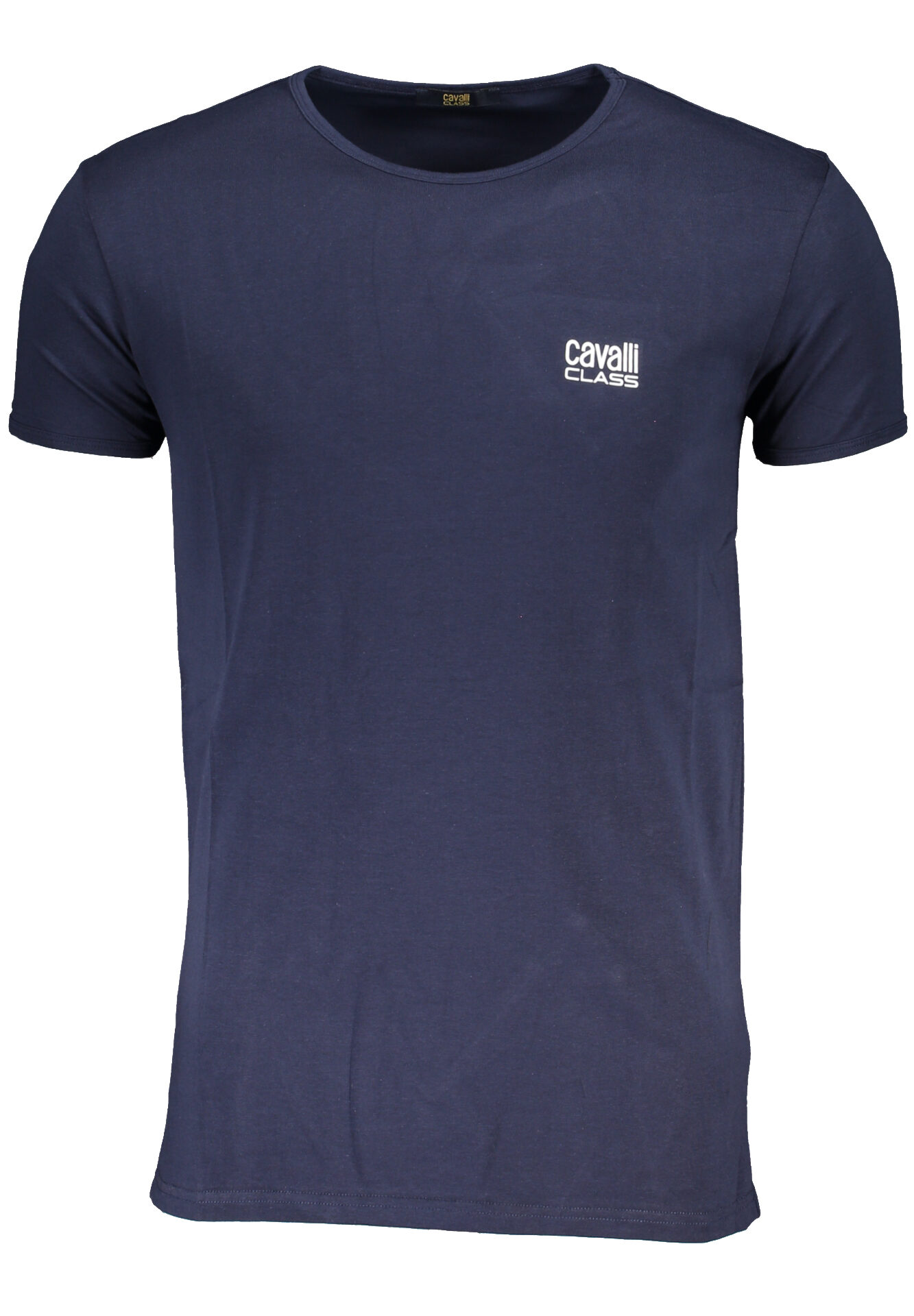 CAVALLI CLASS MEN'S SHORT SLEEVED T-SHIRT BLUE