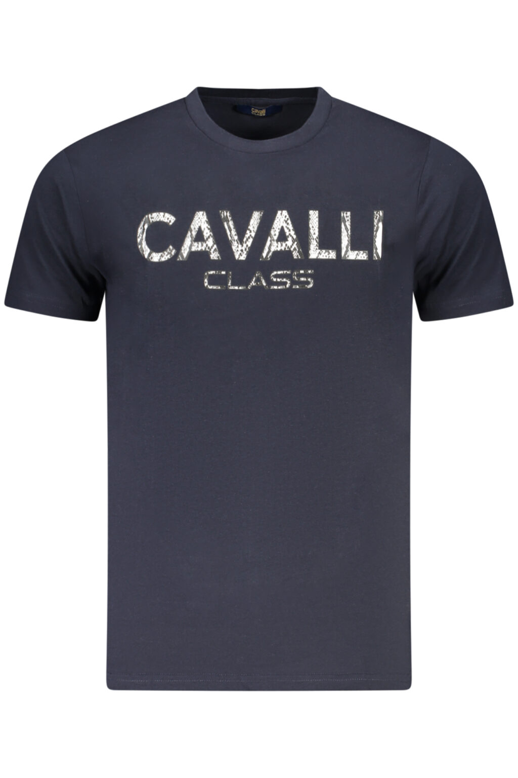 CAVALLI CLASS mėlyni vyriški marškinėliai trumpomis rankovėmis
