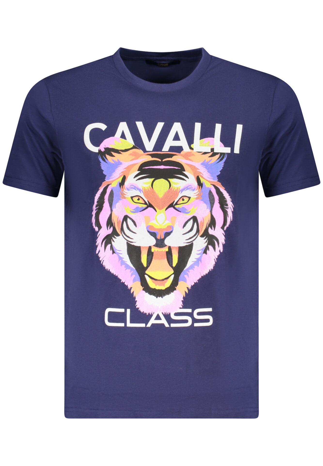 CAVALLI CLASS SHORT SLEEVE T-SHIRT MEN BLUE