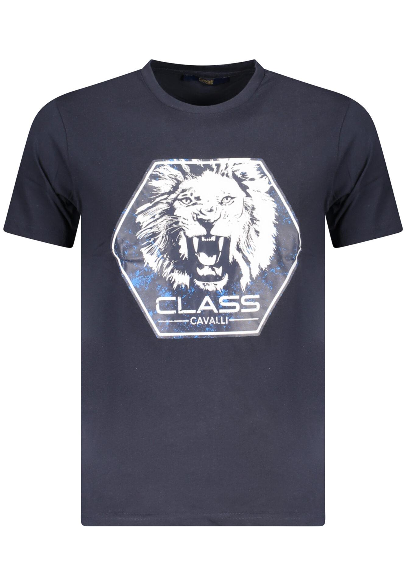 CAVALLI CLASS SHORT SLEEVE T-SHIRT MEN BLUE