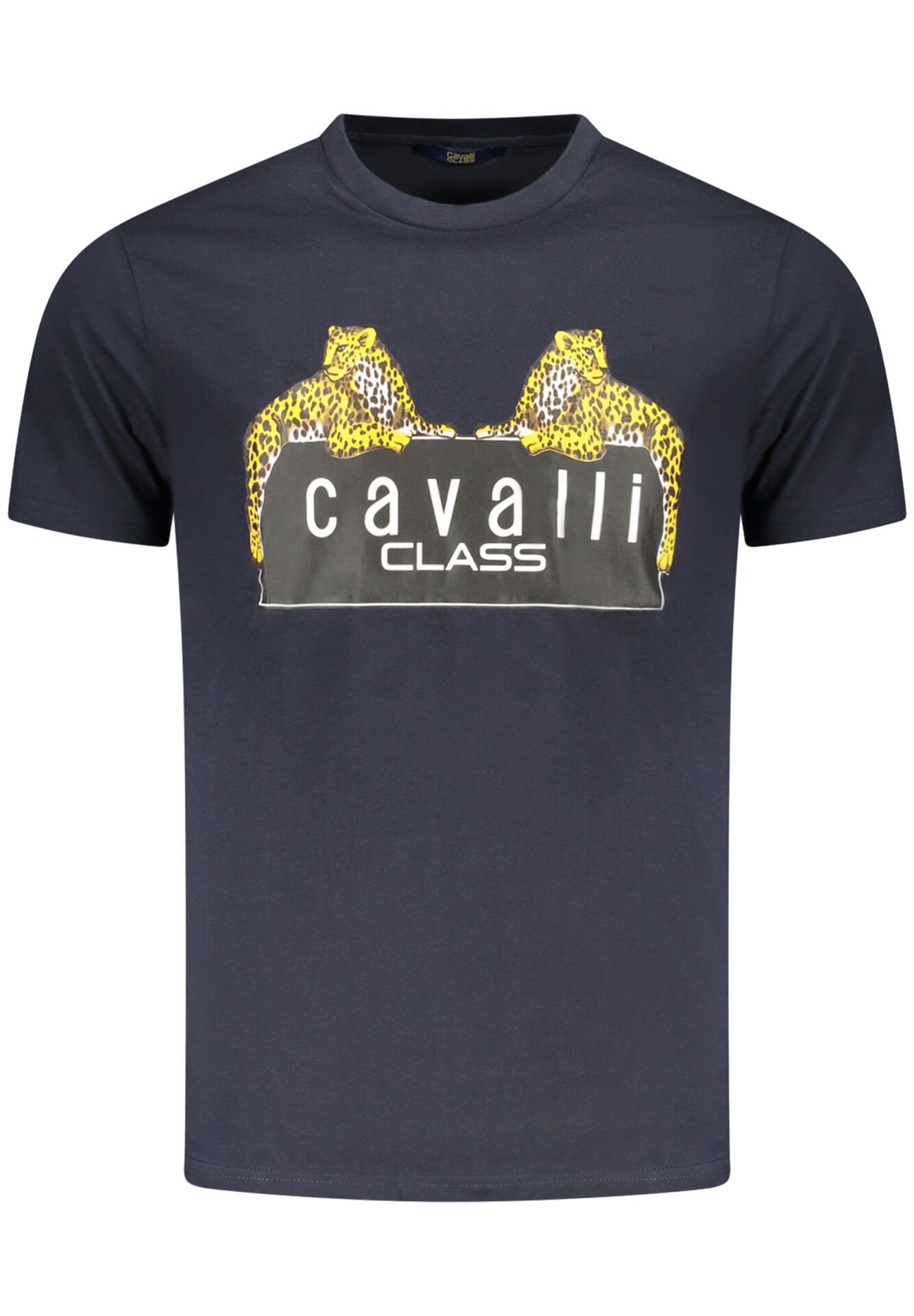 CAVALLI CLASS SHORT SLEEVE T-SHIRT MEN BLUE