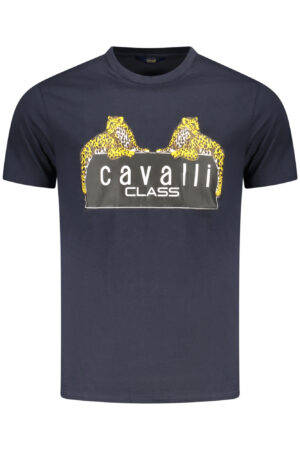 CAVALLI CLASS SHORT SLEEVE T-SHIRT MEN BLUE