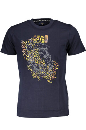 CAVALLI CLASS SHORT SLEEVE T-SHIRT MEN BLUE