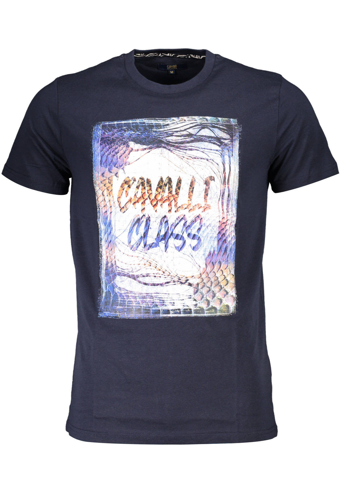 CAVALLI CLASS SHORT SLEEVE T-SHIRT MEN BLUE