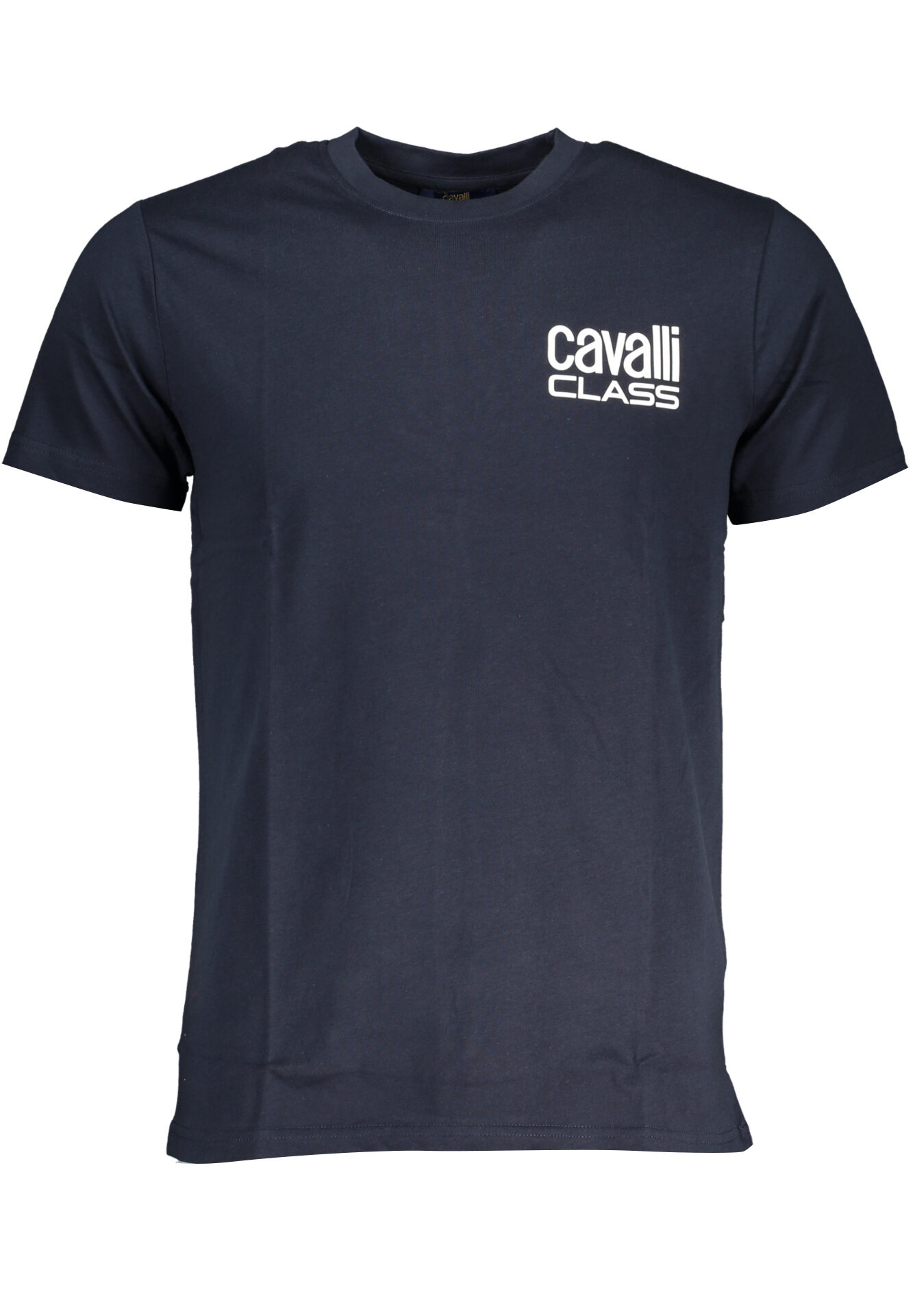 CAVALLI CLASS MEN'S SHORT SLEEVED T-SHIRT BLUE