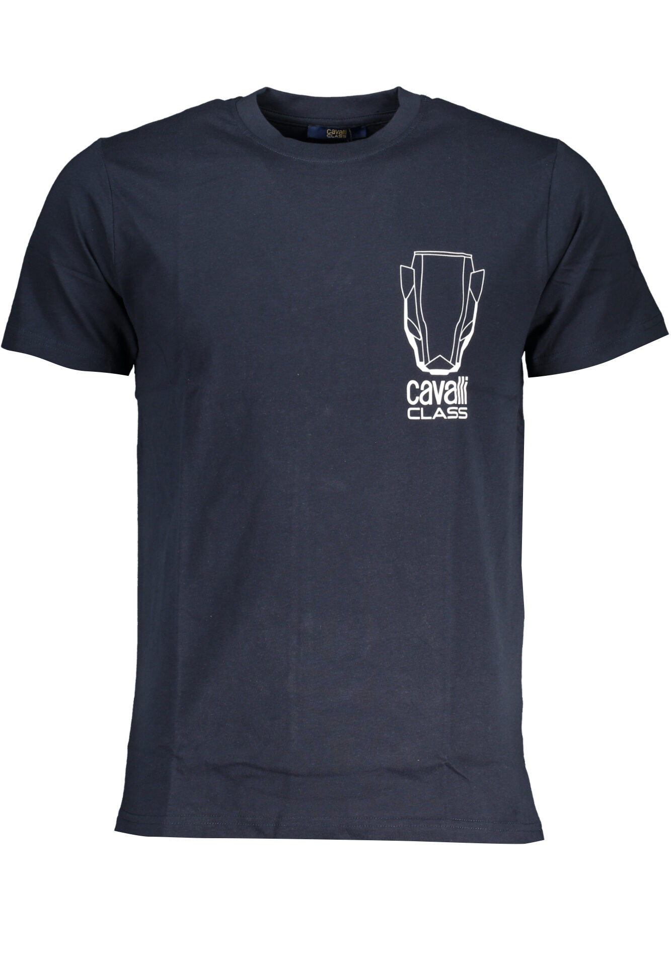 CAVALLI CLASS MEN'S SHORT SLEEVED T-SHIRT BLUE