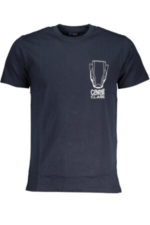 CAVALLI CLASS MEN'S SHORT SLEEVED T-SHIRT BLUE