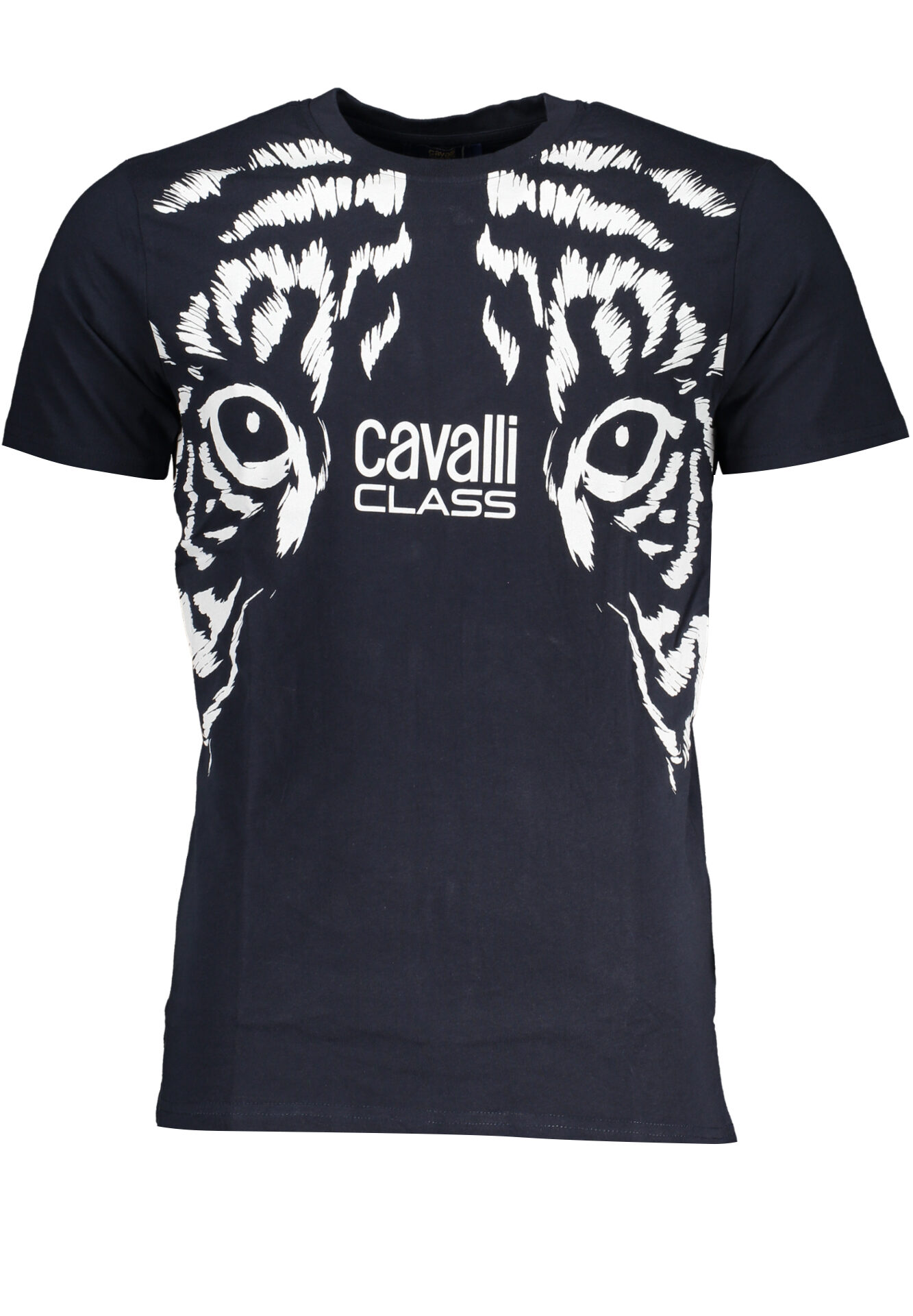 CAVALLI CLASS MEN'S SHORT SLEEVED T-SHIRT BLUE
