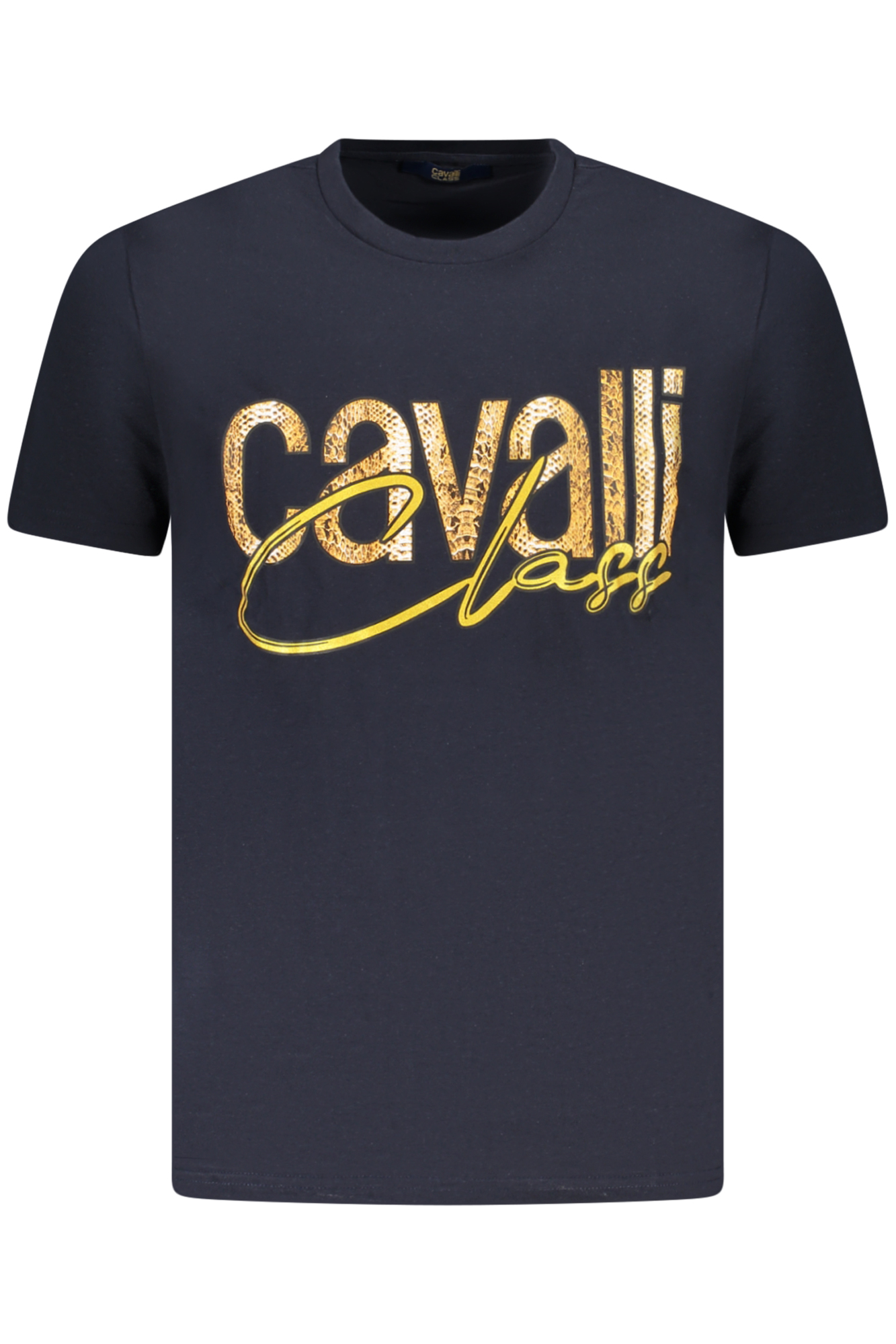 CAVALLI CLASS mėlyni vyriški marškinėliai trumpomis rankovėmis CAVALLI CLASS mėlyni vyriški marškinėliai trumpomis rankovėmis