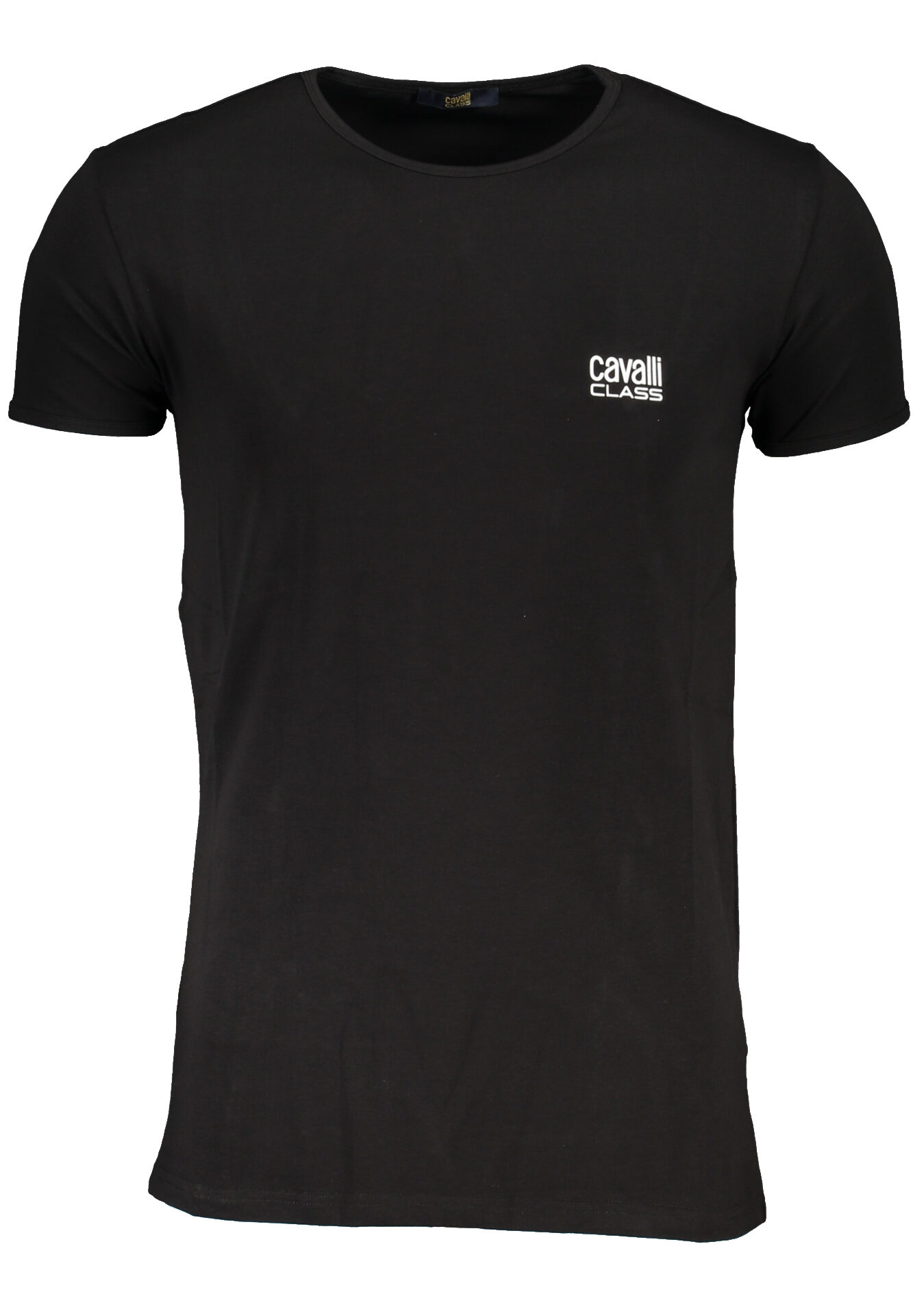 CAVALLI CLASS MEN'S SHORT SLEEVE T-SHIRT BLACK