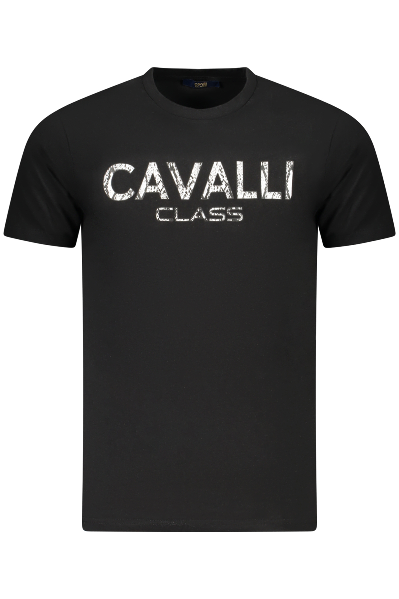 CAVALLI CLASS juodi vyriški marškinėliai trumpomis rankovėmis CAVALLI CLASS juodi vyriški marškinėliai trumpomis rankovėmis