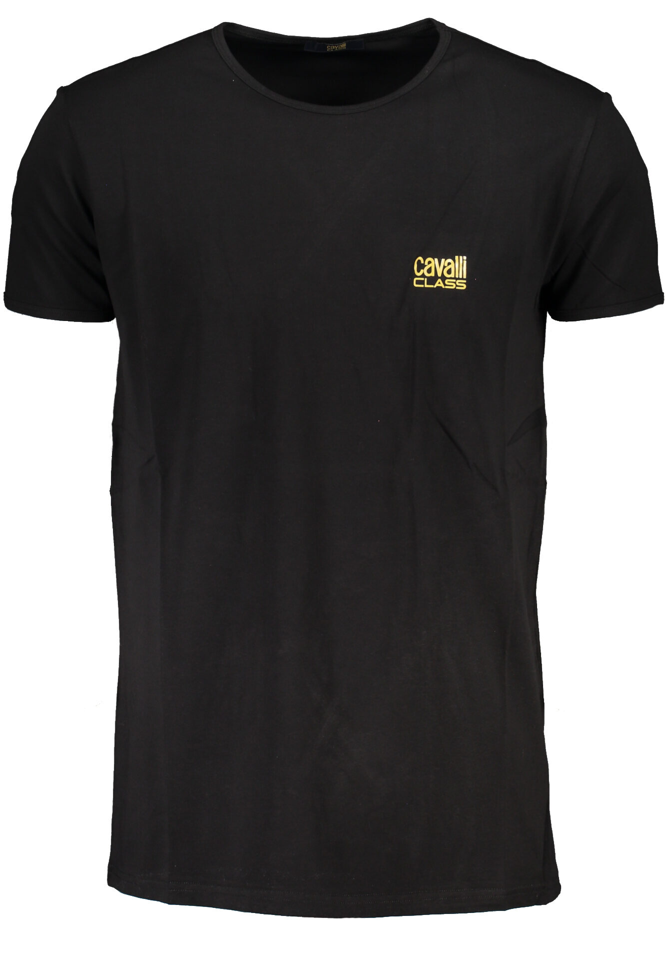 CAVALLI CLASS MEN'S SHORT SLEEVE T-SHIRT BLACK