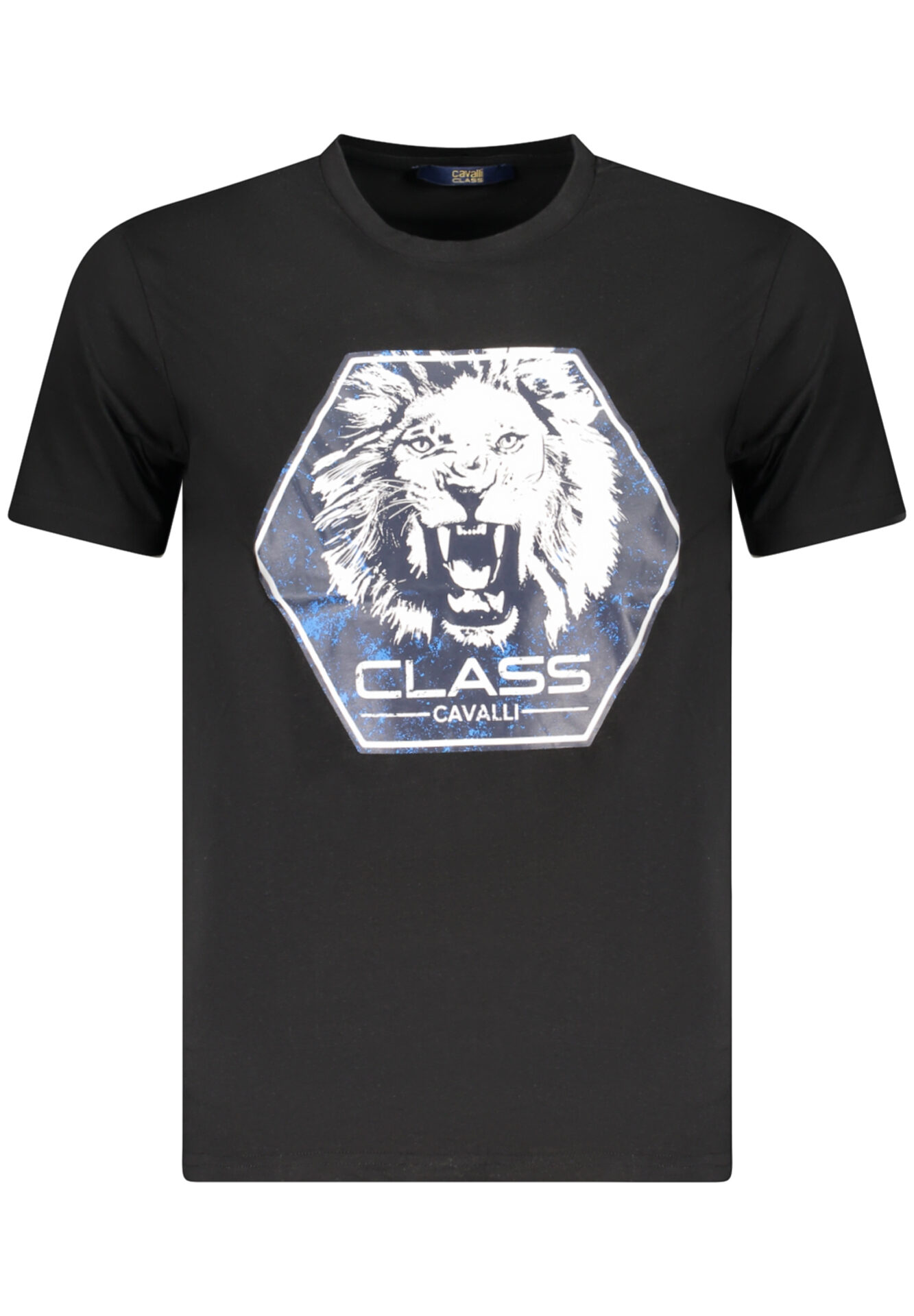 CAVALLI CLASS SHORT SLEEVE T-SHIRT MEN BLACK