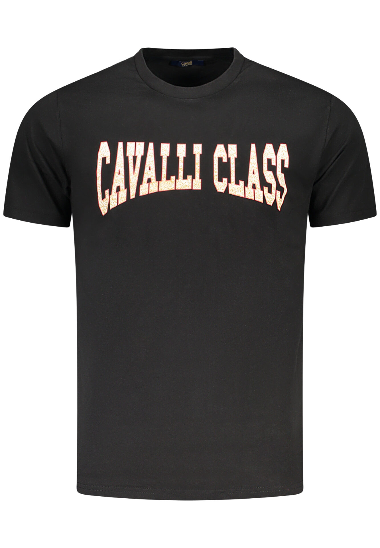 CAVALLI CLASS SHORT SLEEVE T-SHIRT MEN BLACK