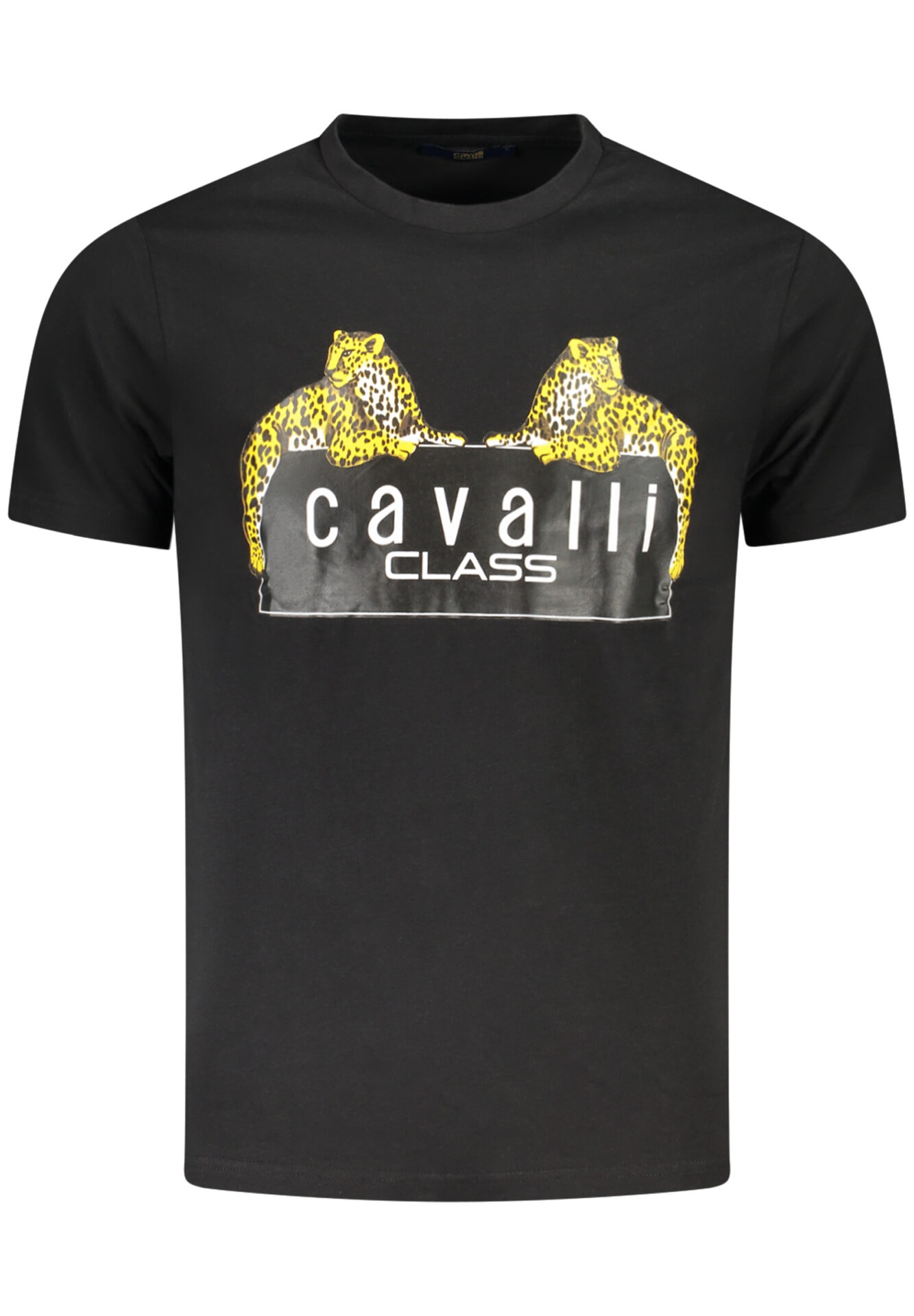 CAVALLI CLASS SHORT SLEEVE T-SHIRT MEN BLACK