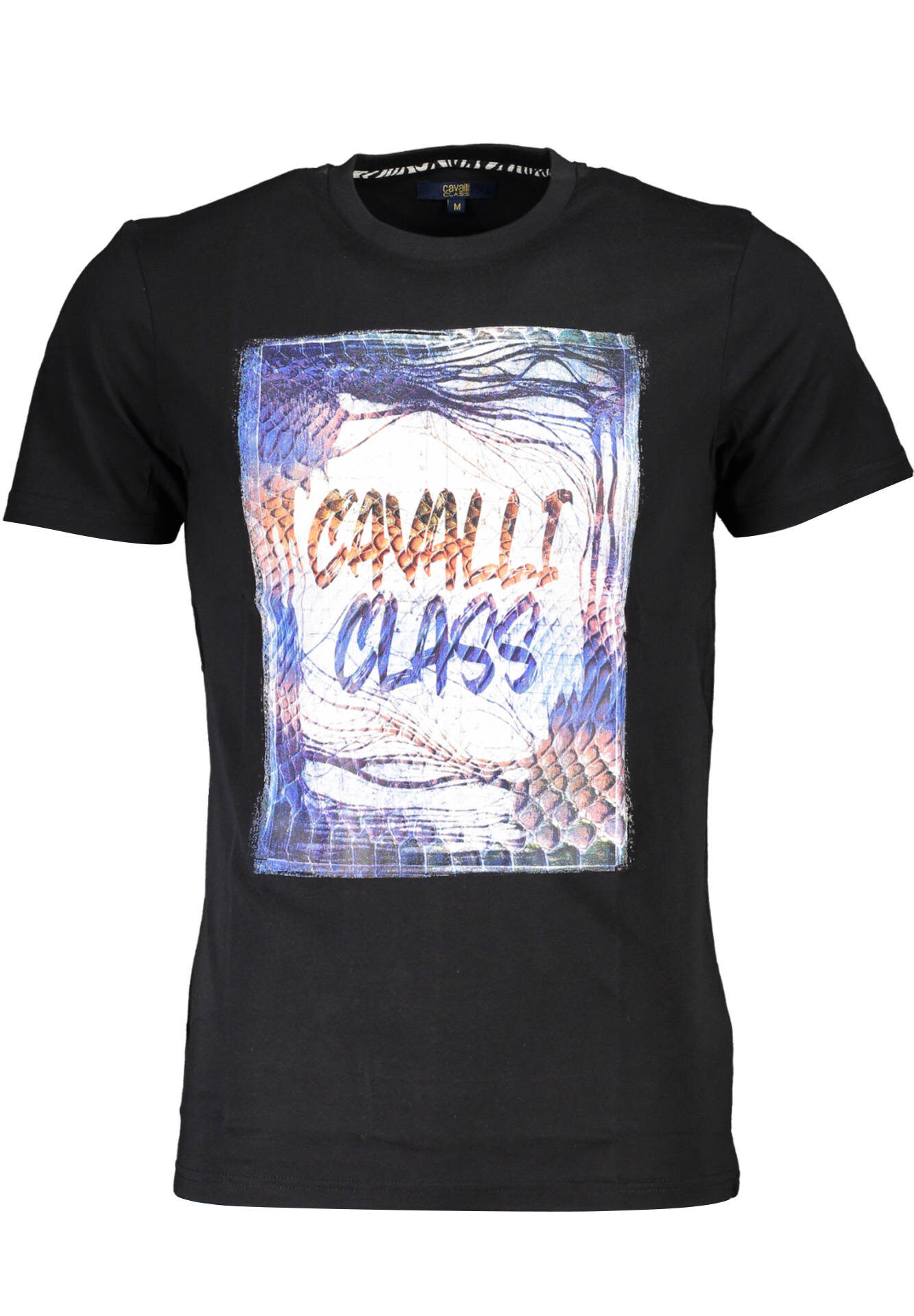 CAVALLI CLASS SHORT SLEEVE T-SHIRT MEN BLACK