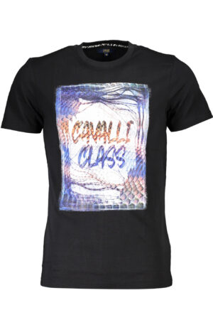 CAVALLI CLASS SHORT SLEEVE T-SHIRT MEN BLACK